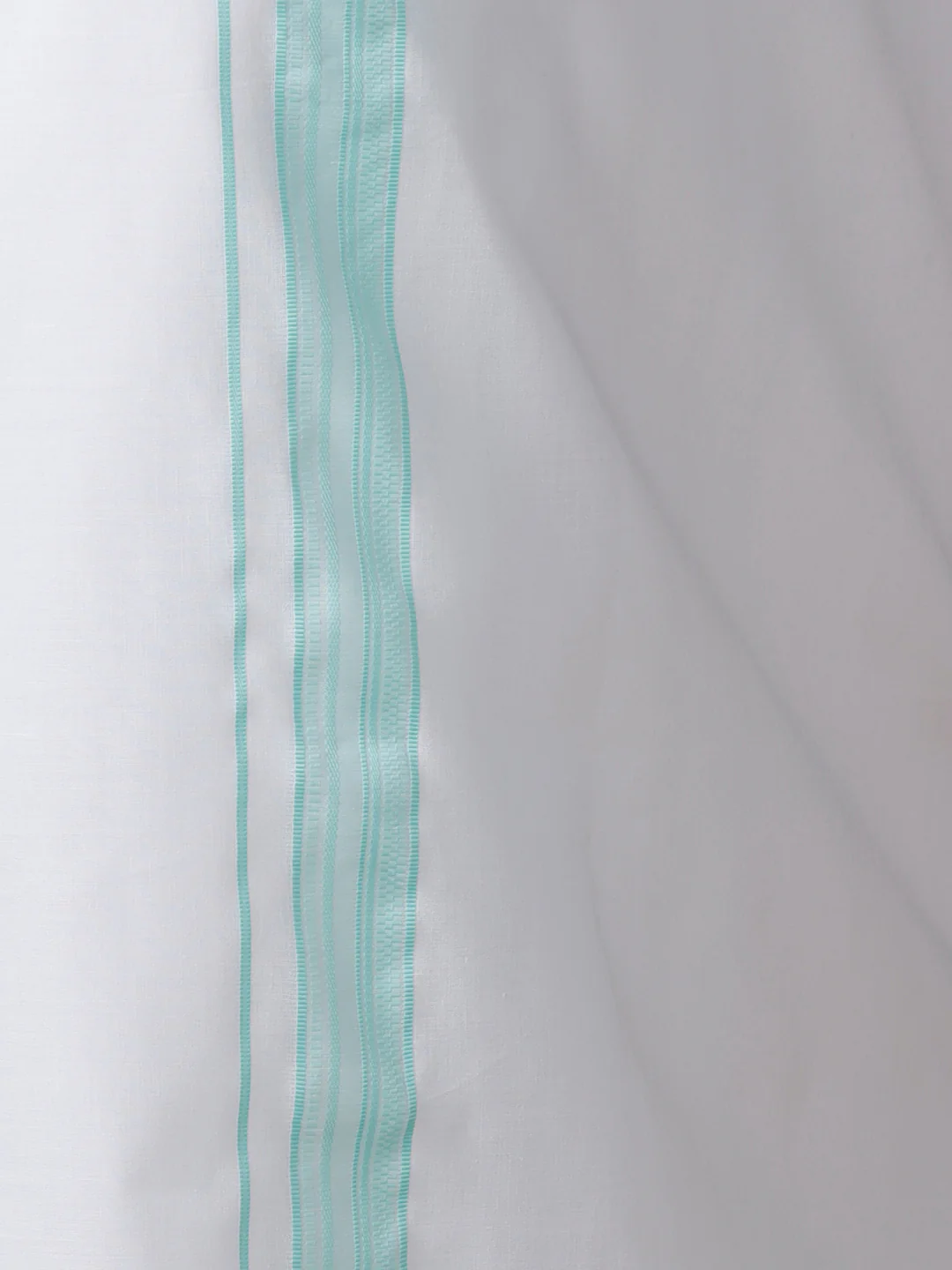 Couple Combo Shirt & Dhoti Set with Saree Mint Green SS391 - Image 12