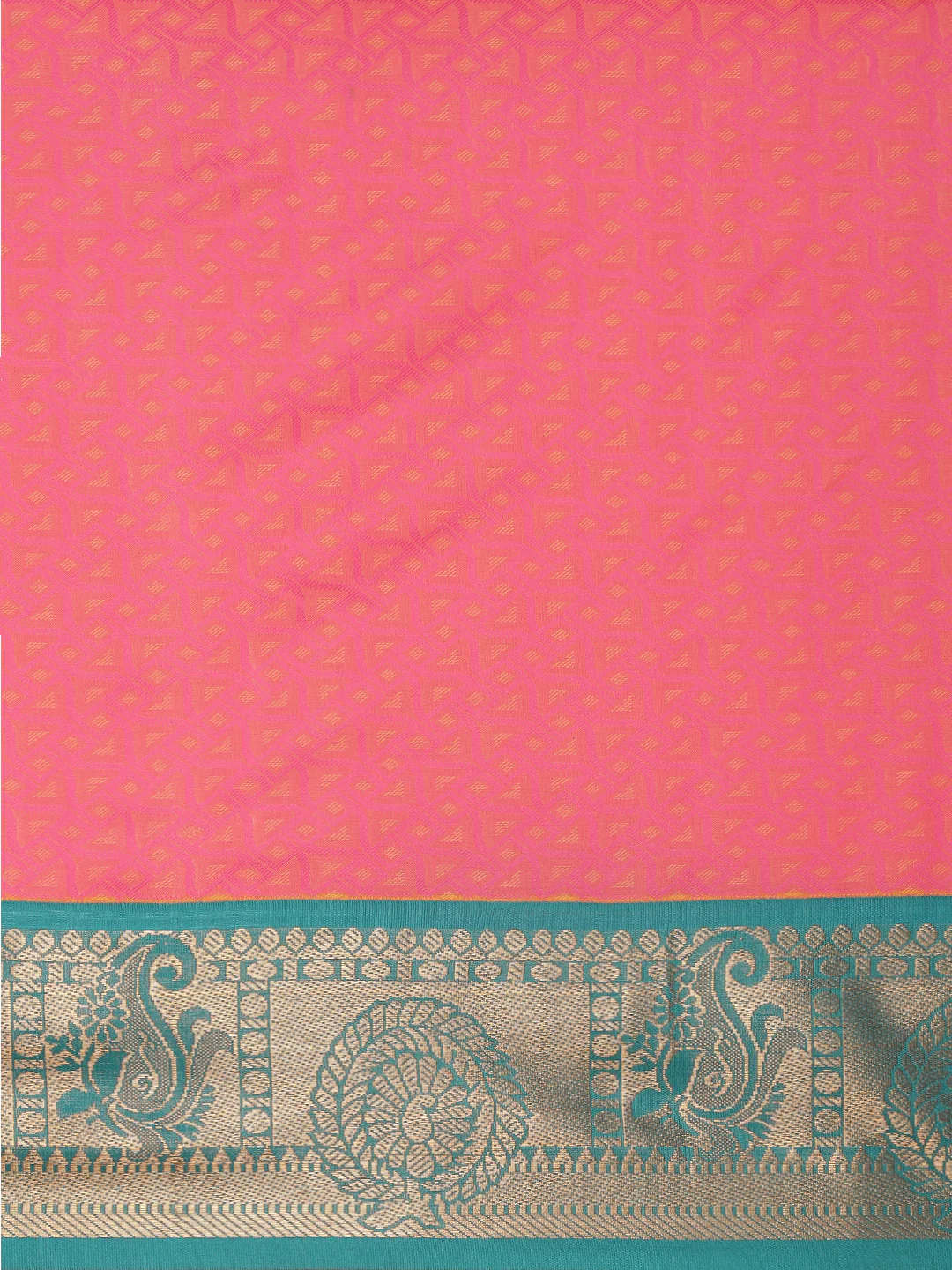 Couple Combo Shirt & Dhoti Set with Saree Pink ASS118 - Image 9