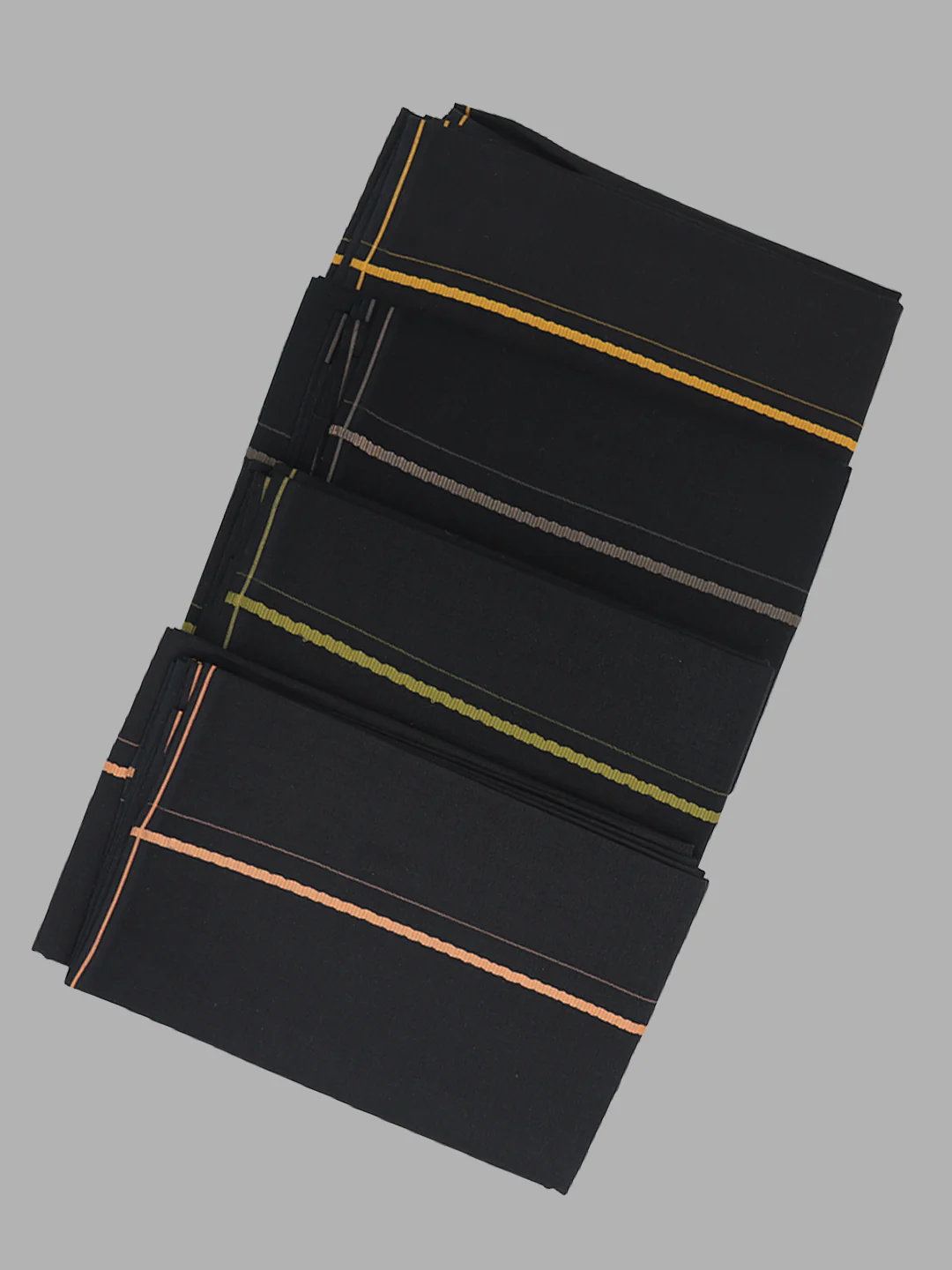 Devotional Black Towel with Small Border (Pack of 2) - Image 4