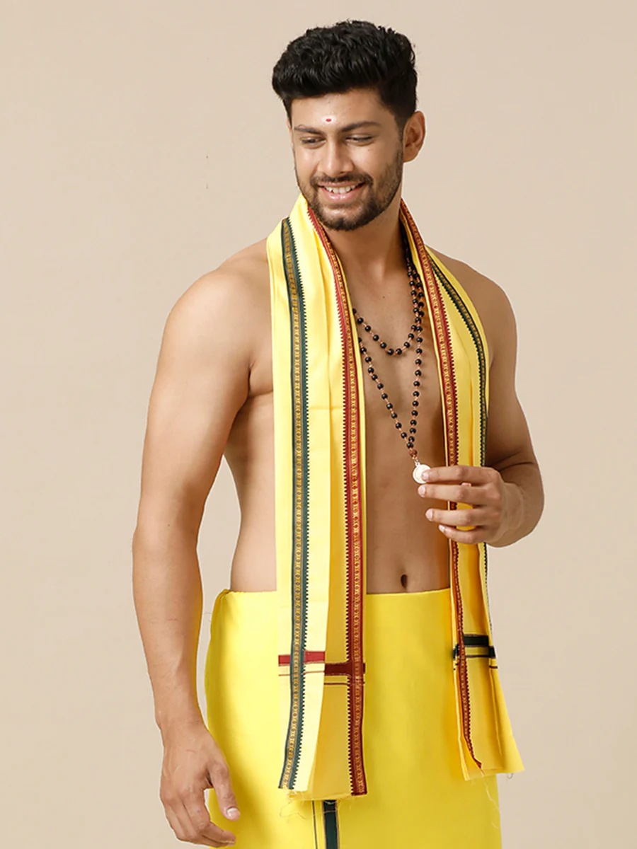 Devotional Gandarva Angavasthiram Yellow - Image 4
