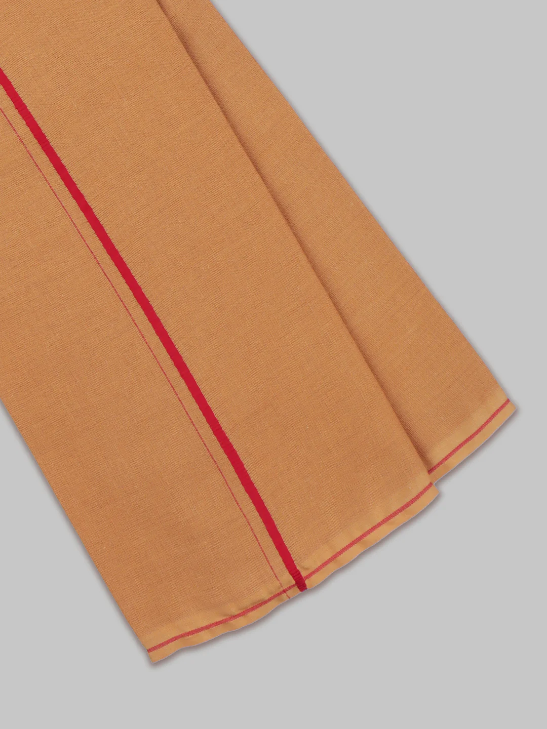 Devotional Kaavi Towel with Small Border Poojan (Pack of 2) - Image 4