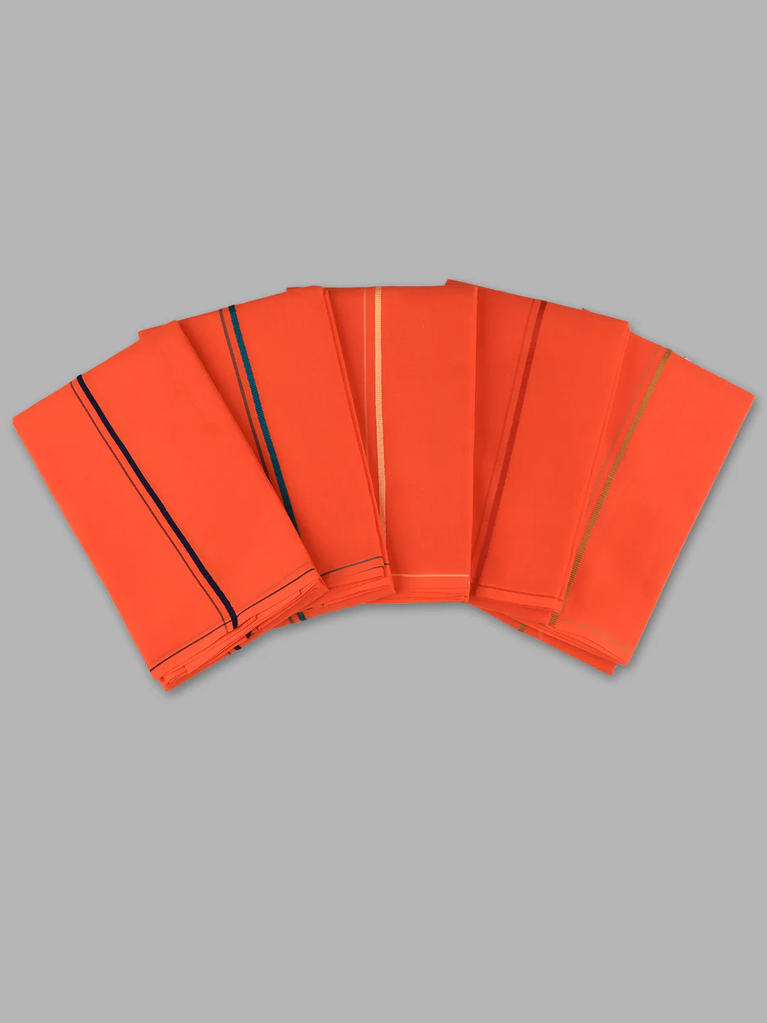 Devotional Orange Towel with Small Border (Pack of 2)