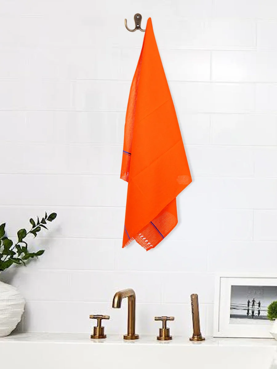 Devotional Towel Orange Hariharan (Pack of 2) - Image 4