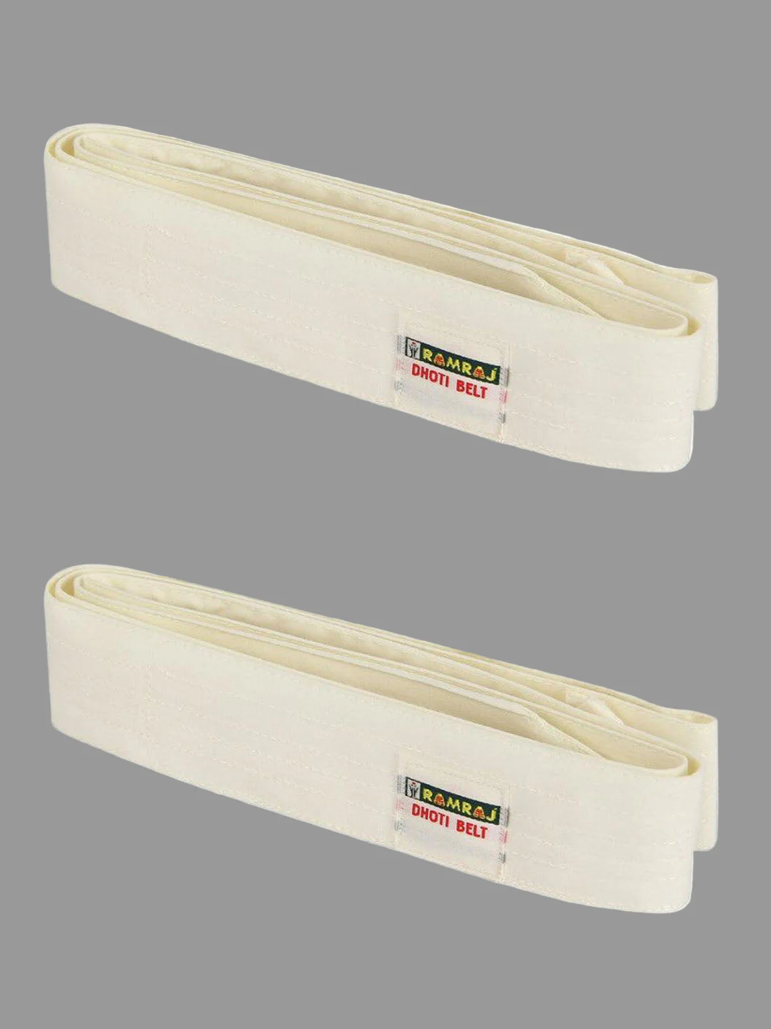 Dhoti Belts Cream Pack of 2 - Image 2