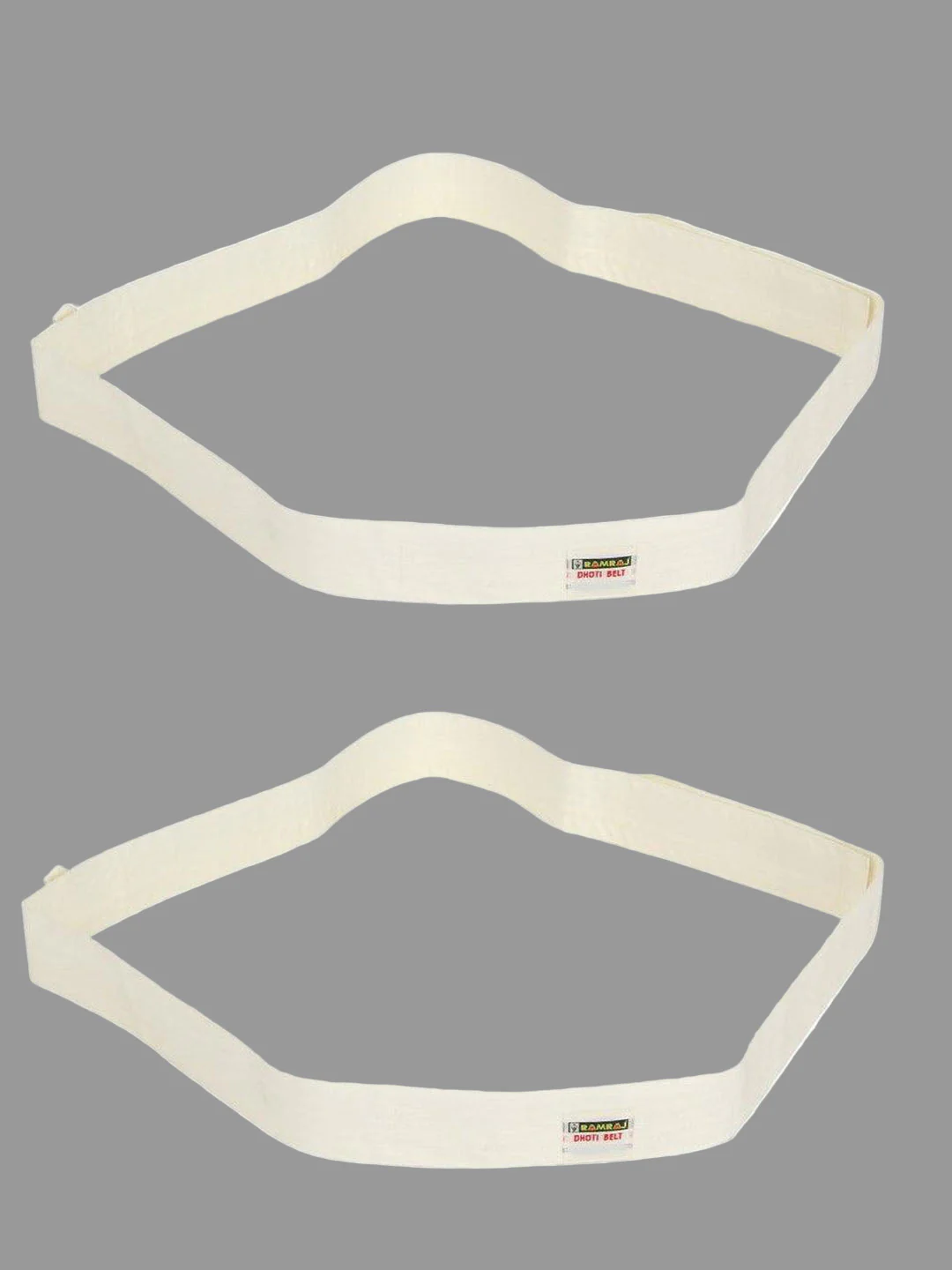 Dhoti Belts Cream Pack of 2 - Image 3
