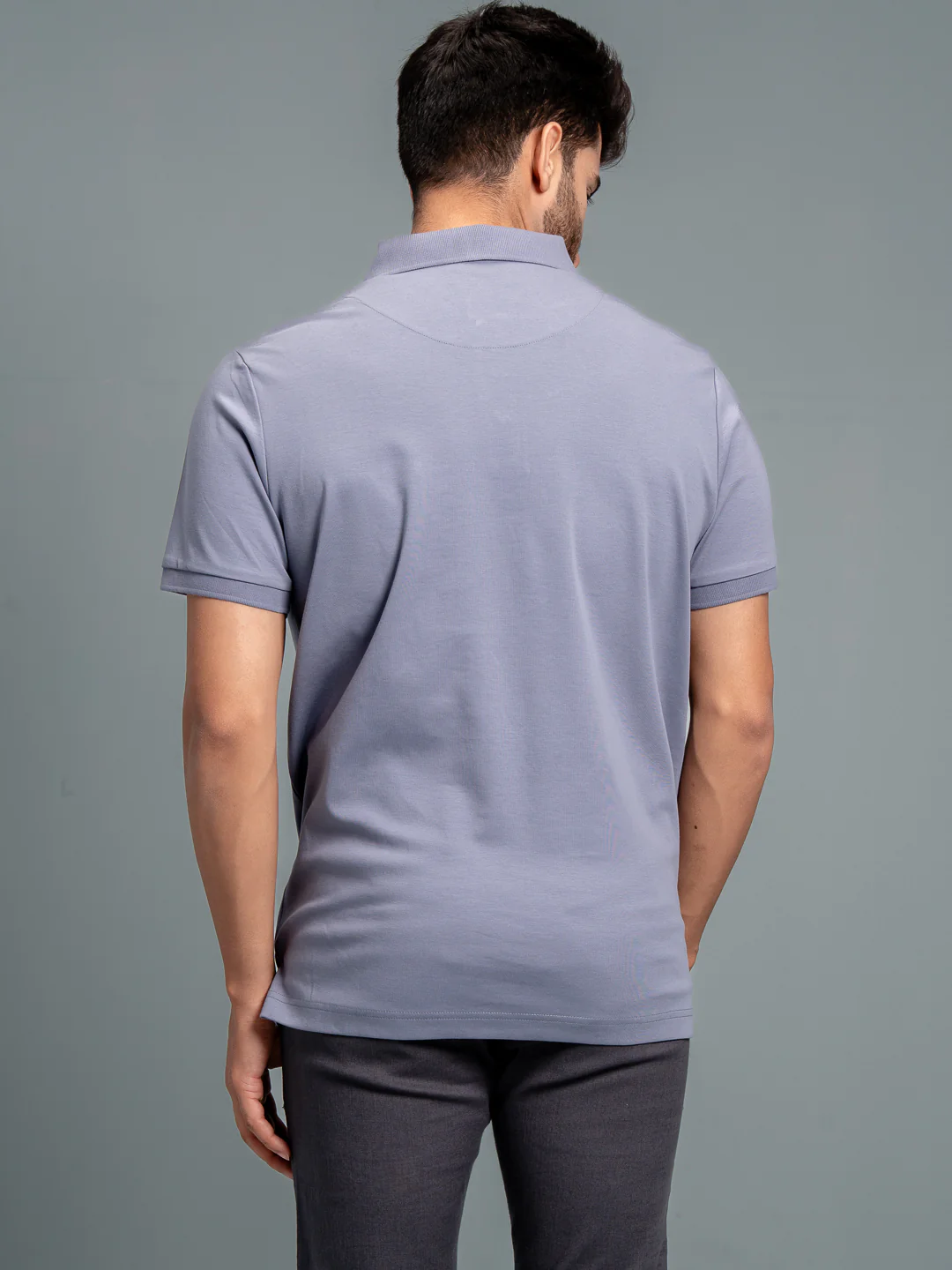 Extra Long Staple Cotton Polo Amethyst Grey - Image 5