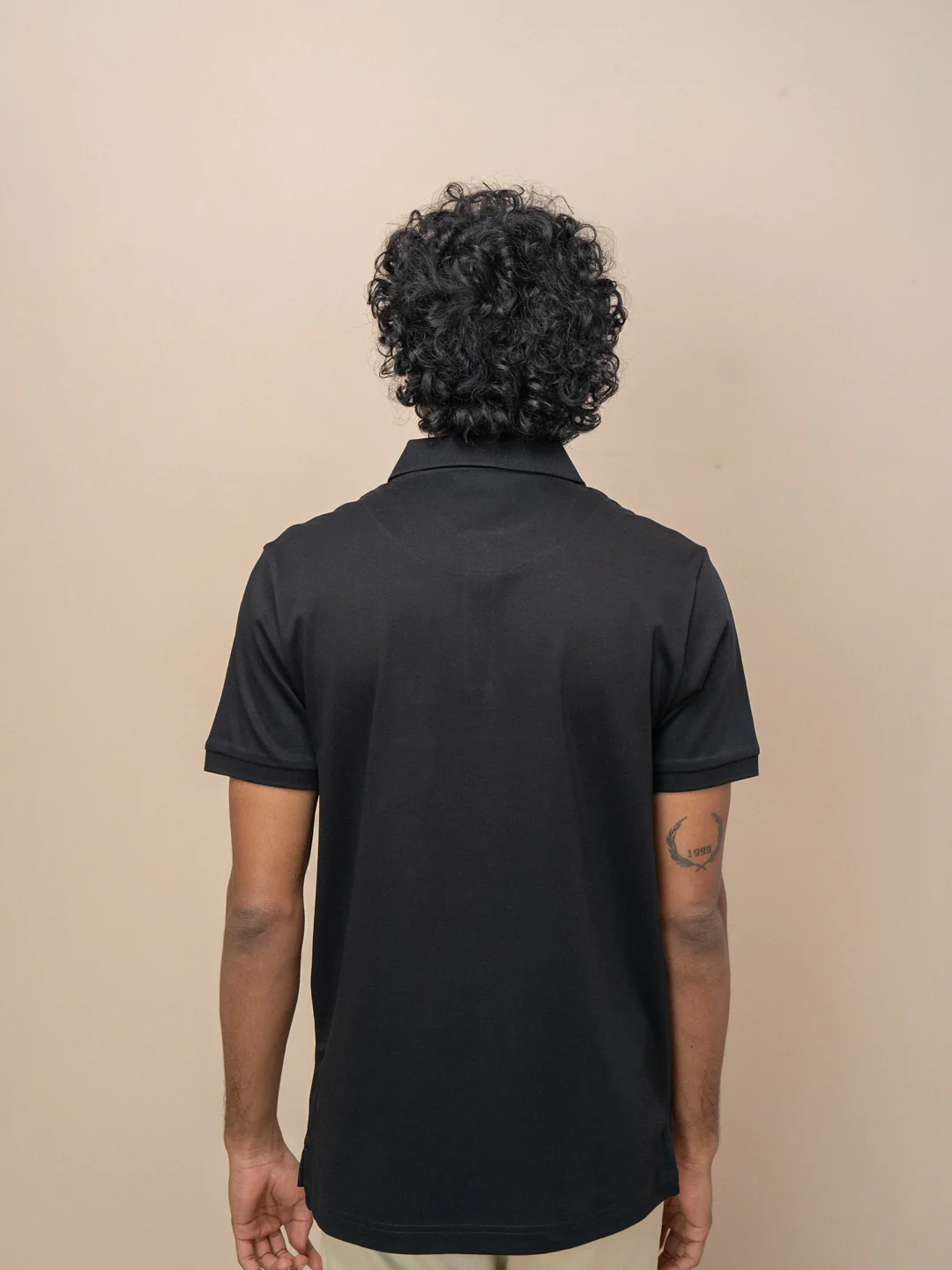 Extra Long Staple Cotton Polo Black - Image 3