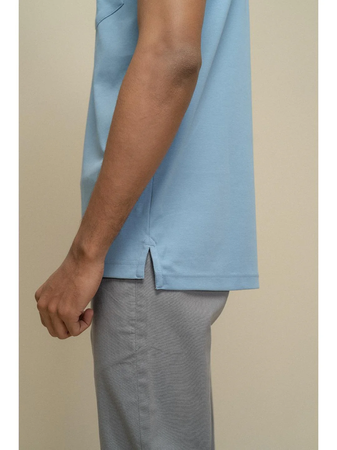 Extra Long Staple Cotton Polo Blue - Image 4