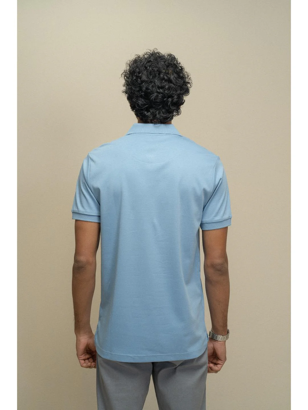Extra Long Staple Cotton Polo Blue - Image 5