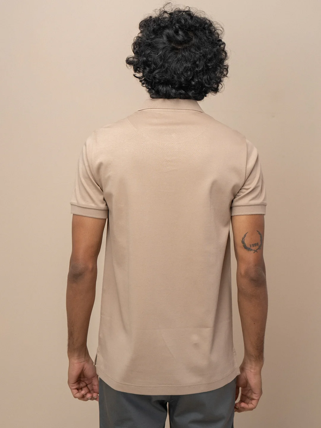 Extra Long Staple Cotton Polo Desert Beige - Image 4