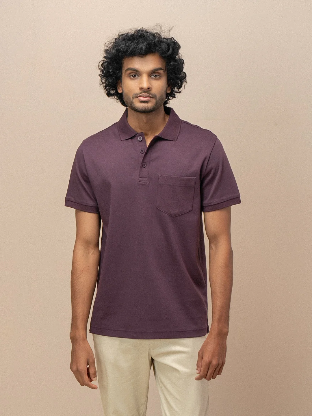 Extra Long Staple Cotton Polo Grape