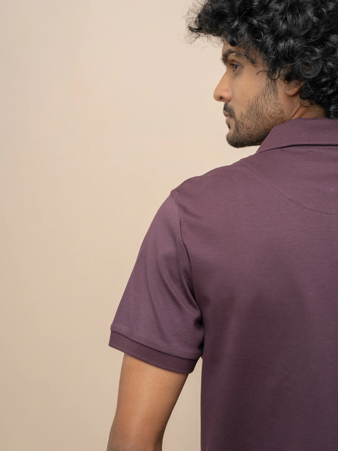 Extra Long Staple Cotton Polo Grape - Image 3
