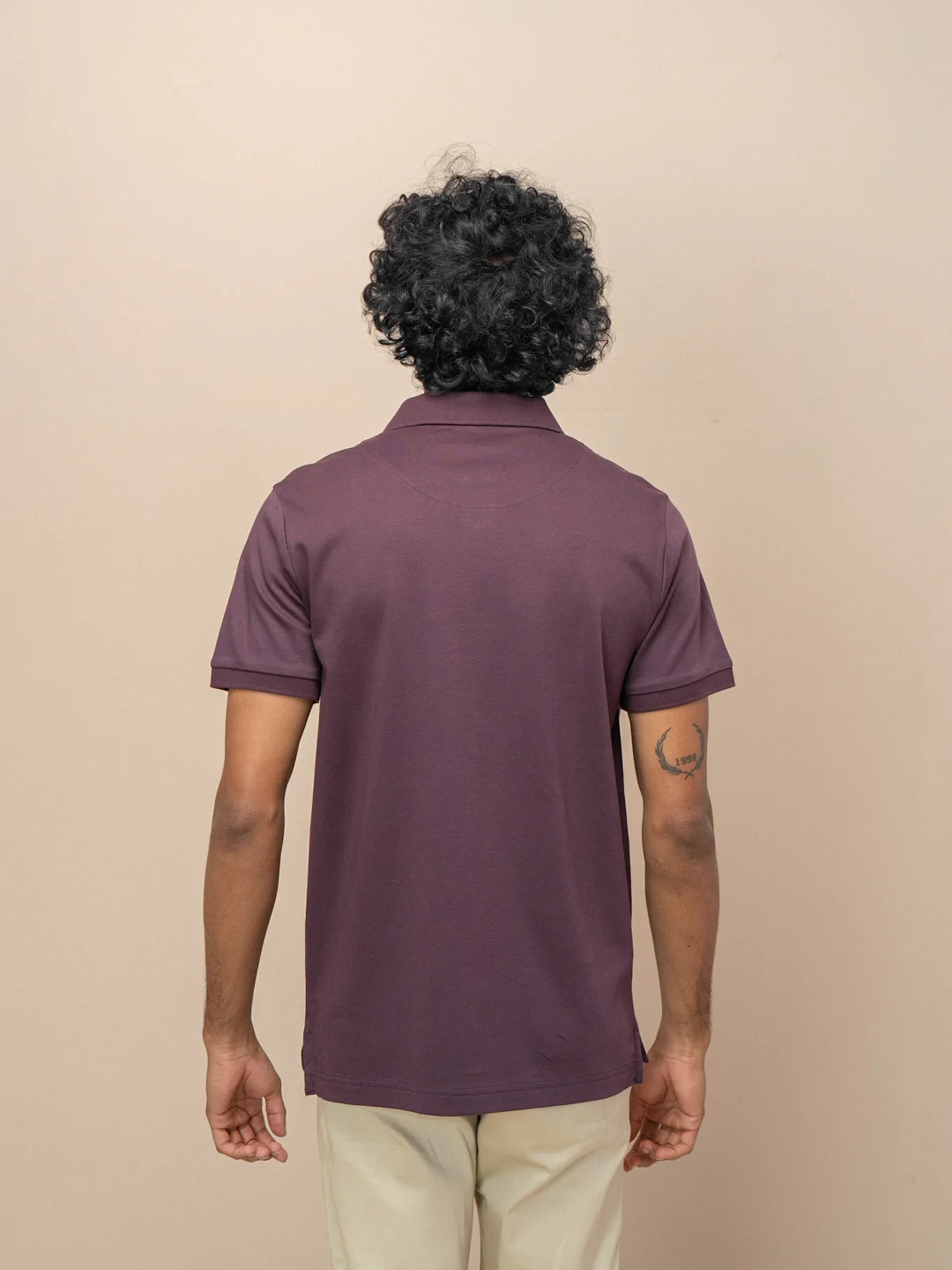 Extra Long Staple Cotton Polo Grape - Image 4