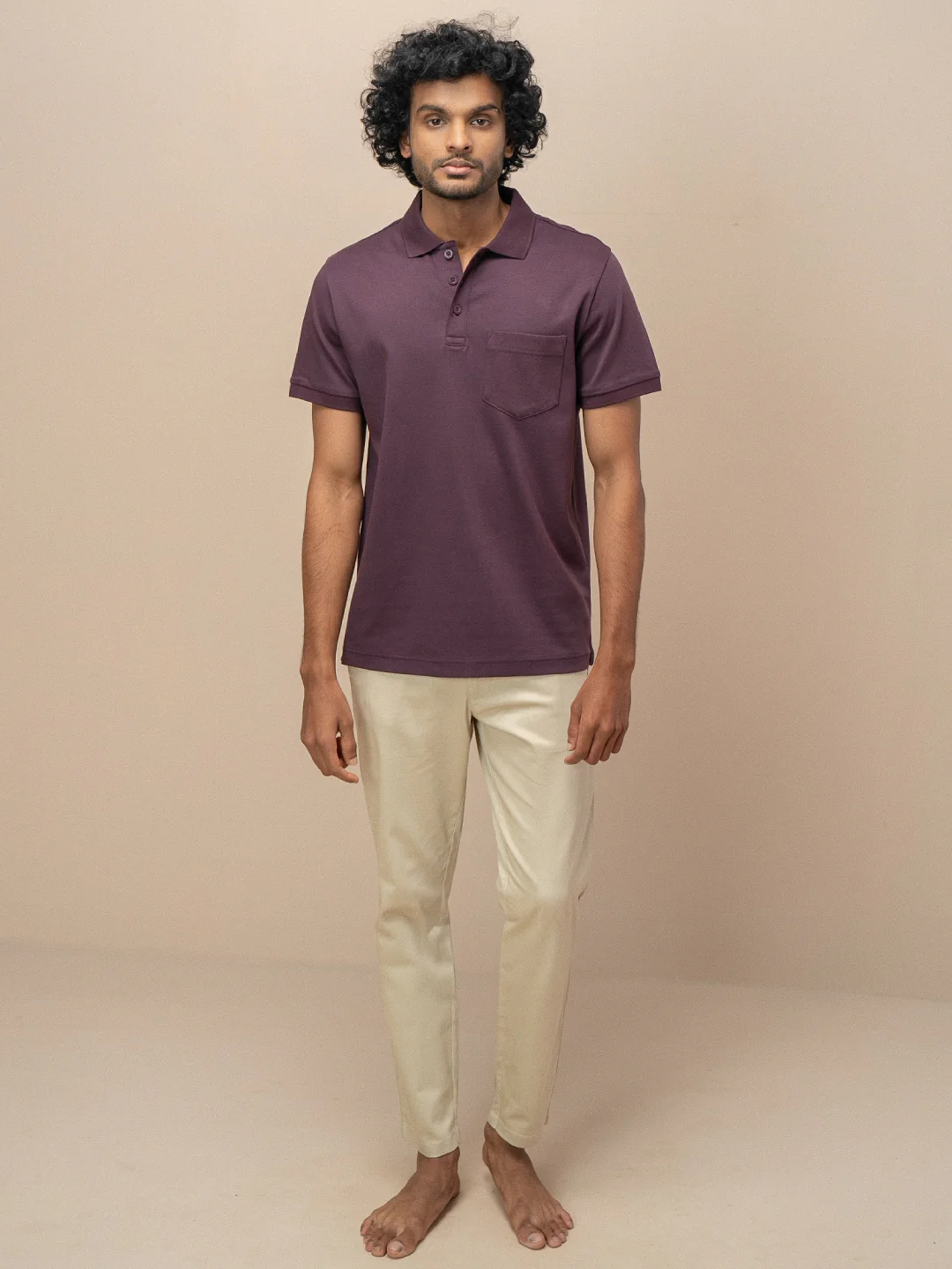 Extra Long Staple Cotton Polo Grape - Image 5