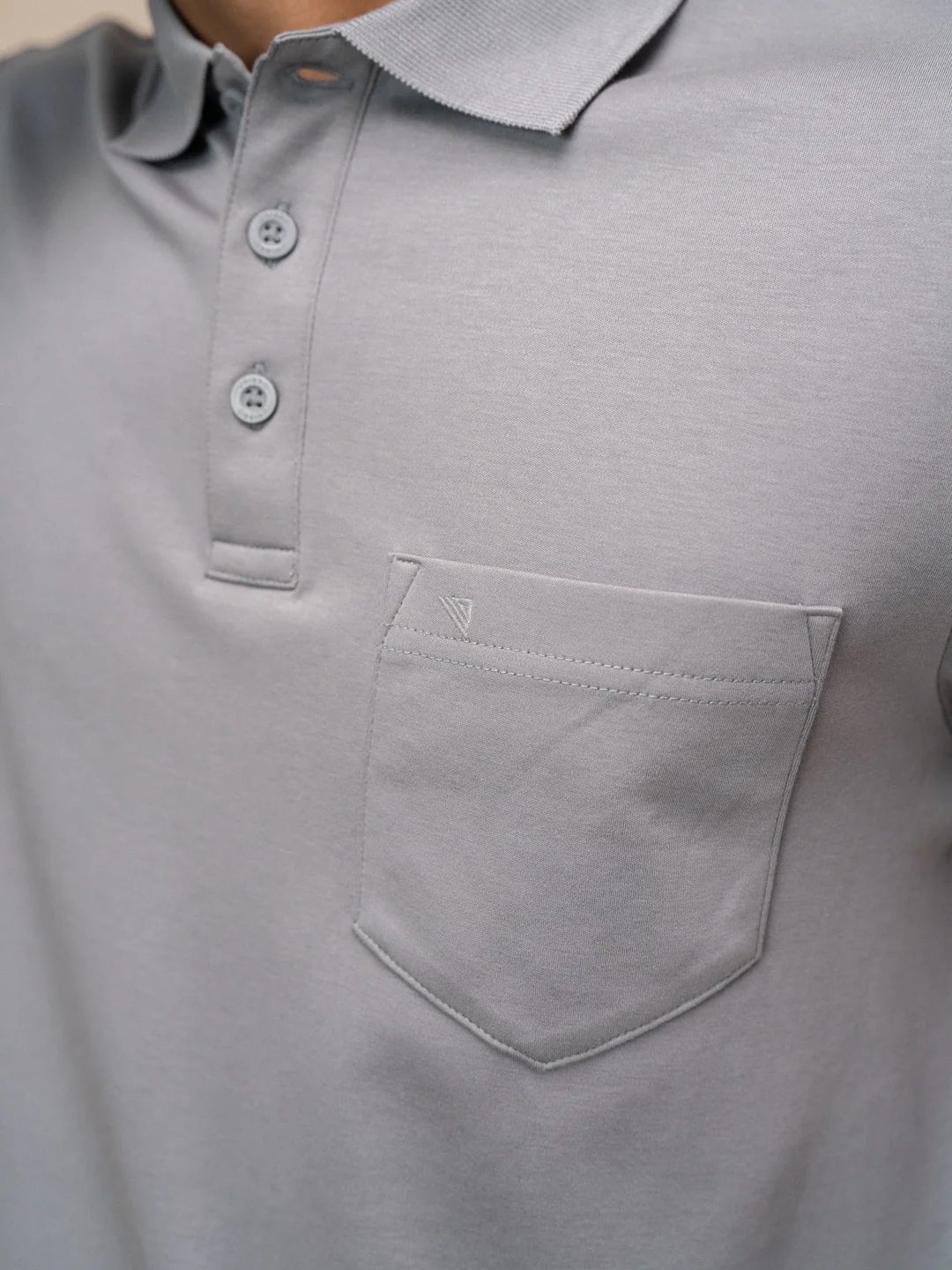 Extra Long Staple Cotton Polo Grey - Image 5