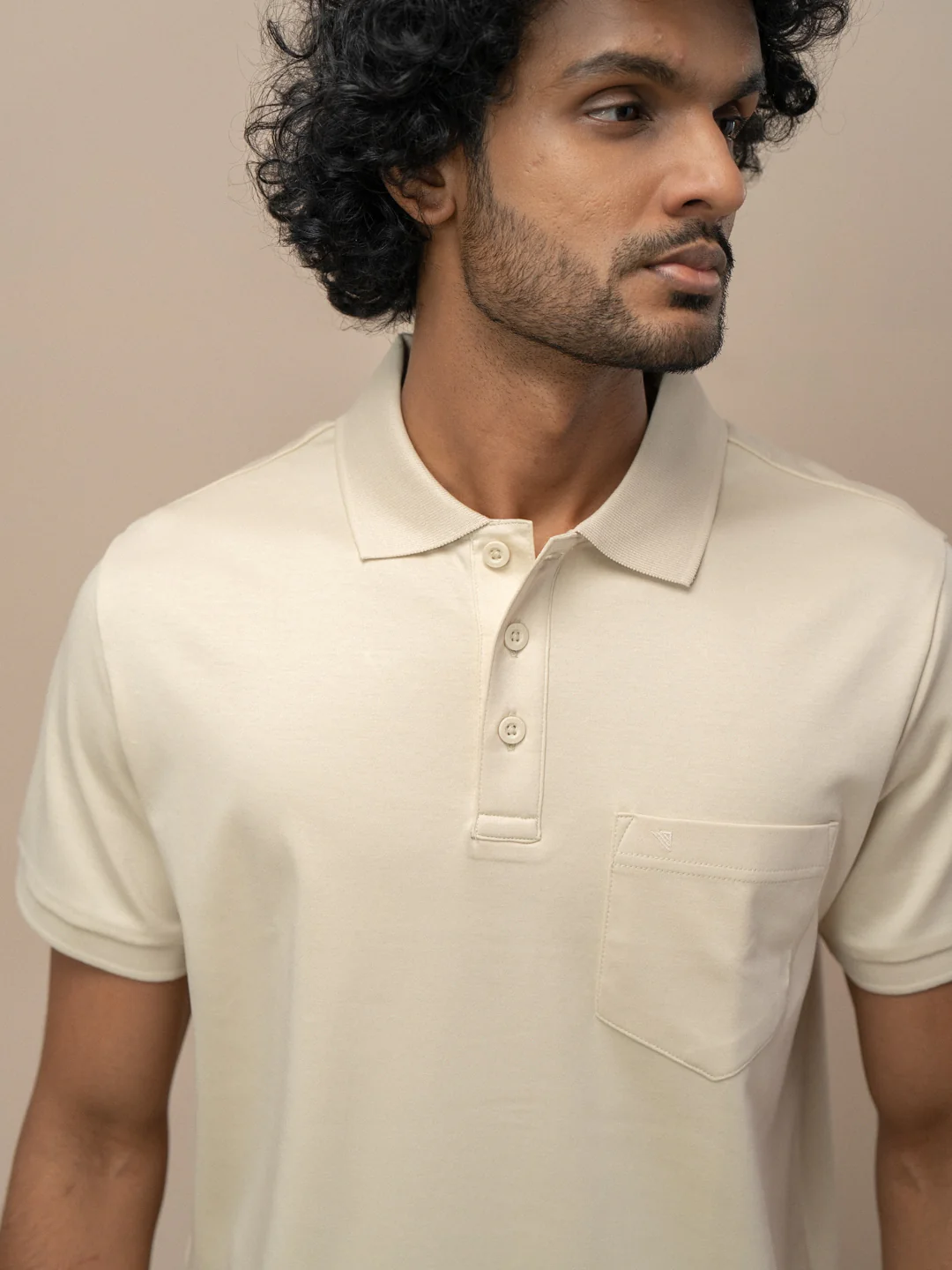 Extra Long Staple Cotton Polo Ivory Cream - Image 2