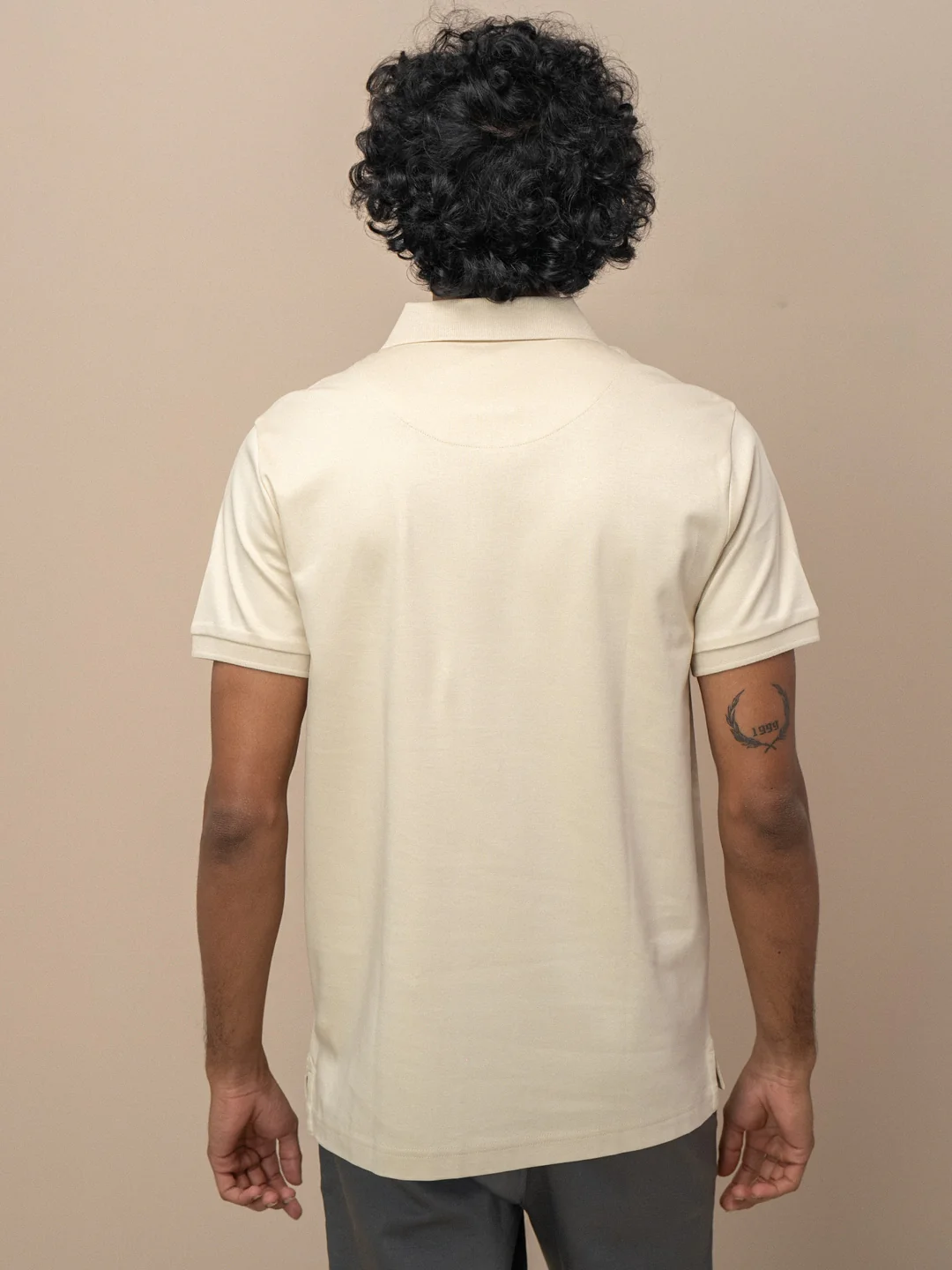Extra Long Staple Cotton Polo Ivory Cream - Image 4