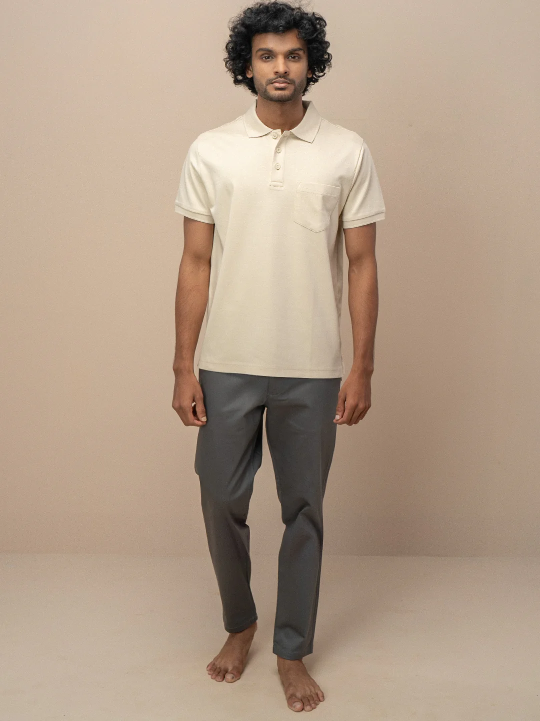 Extra Long Staple Cotton Polo Ivory Cream - Image 5