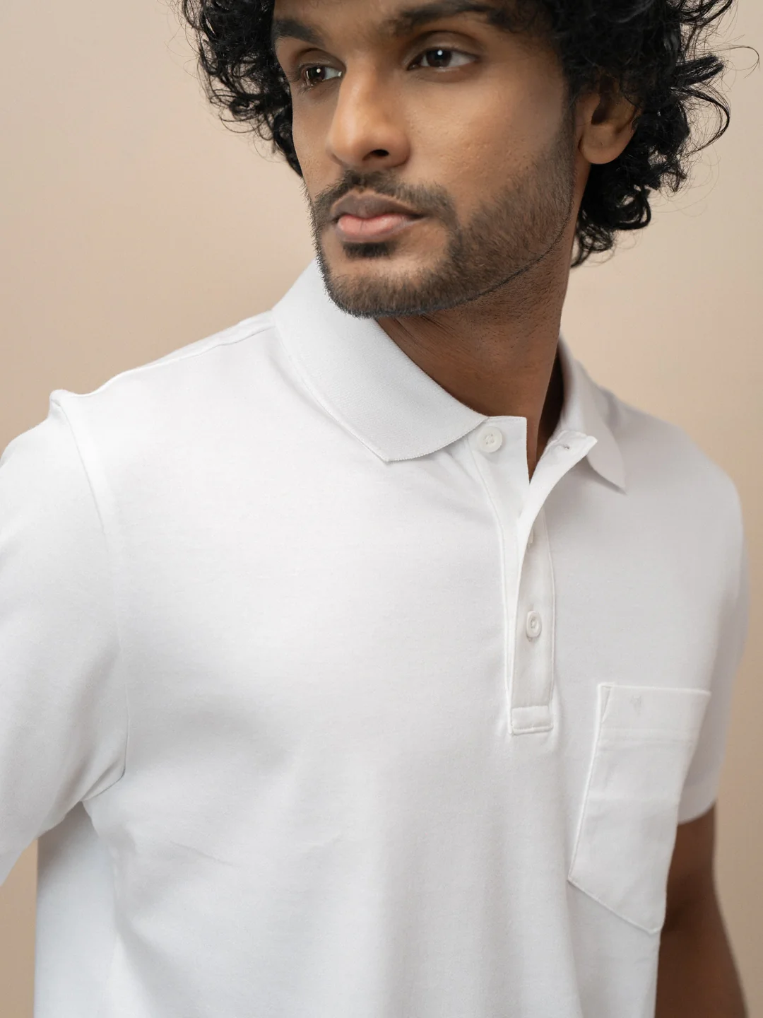 Extra Long Staple Cotton Polo White - Image 2