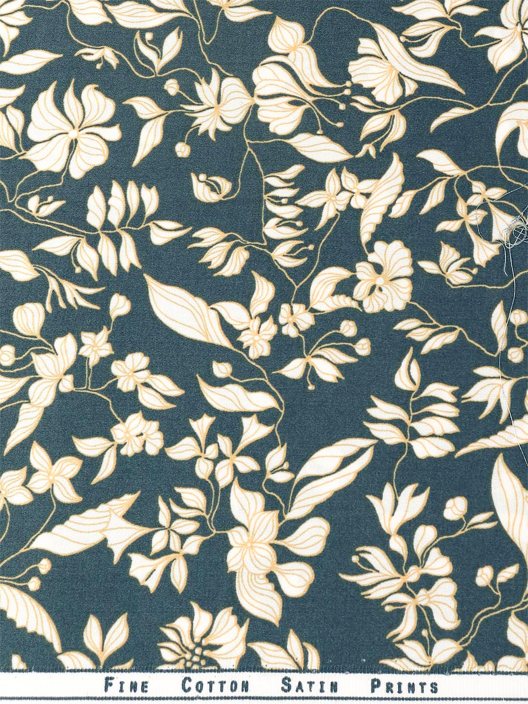 Fine Cotton Satin Prints Greyish Blue Shirt Fabric Golden Hills - Image 2