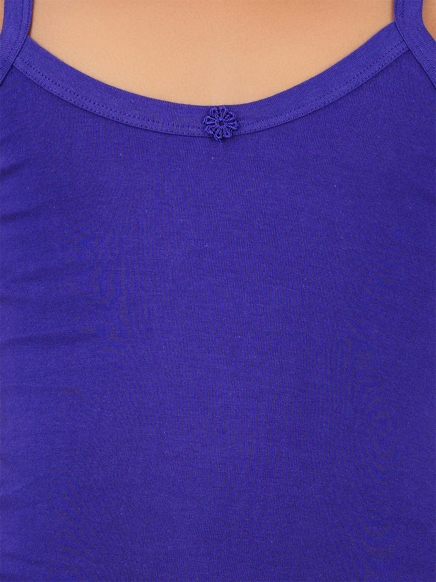 Girl's Assorted Colour Combed Cotton Fantasy Camisole (2 PCs Pack) - Image 8