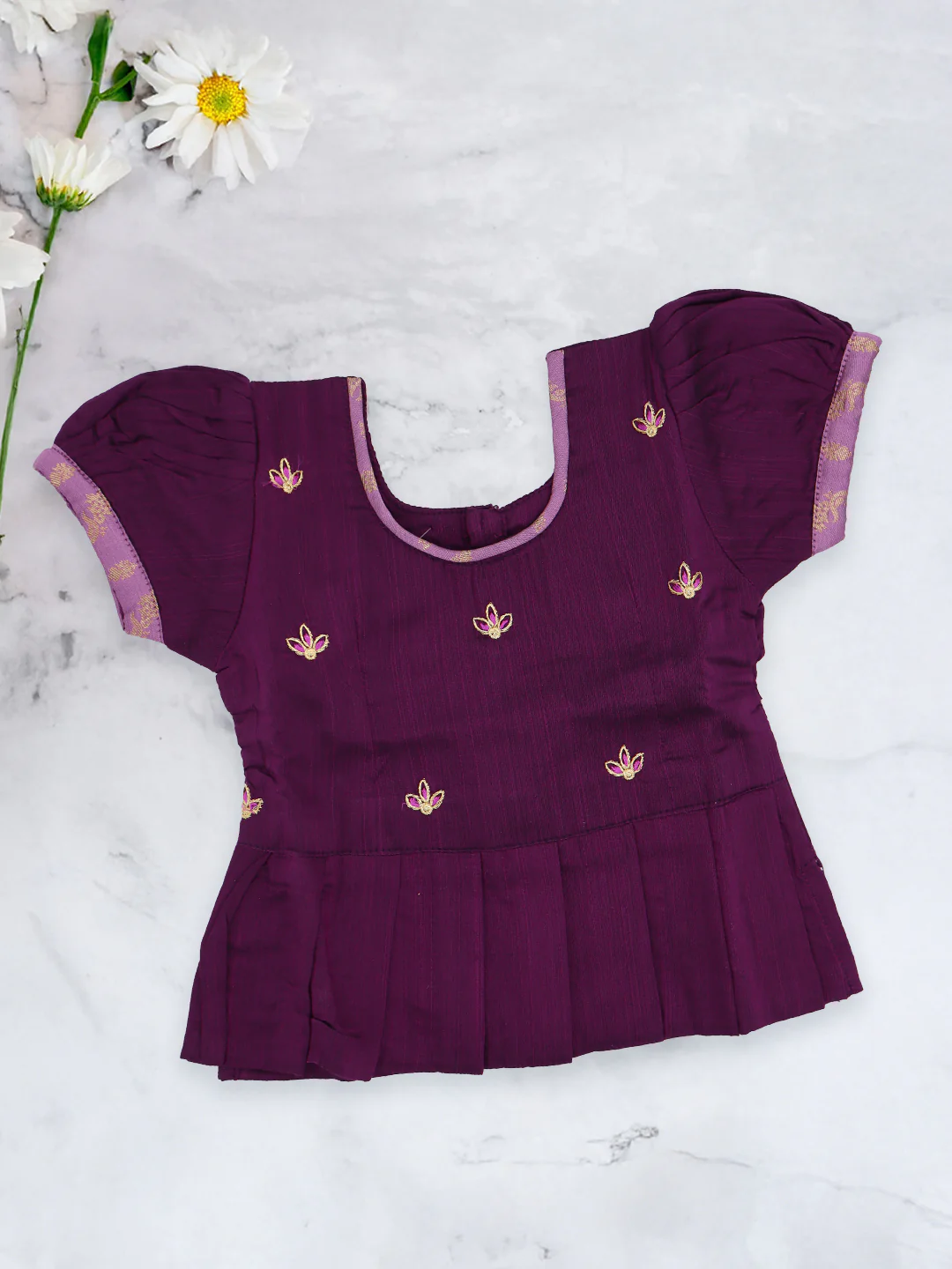 Girls Traditional Skirt Set Violet with Purple GPS21 - Image 2