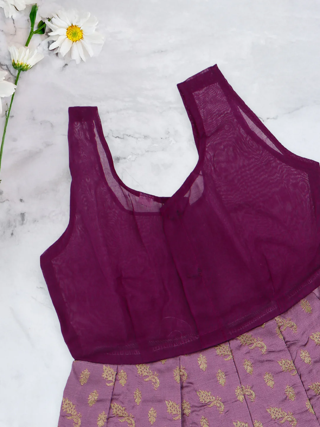 Girls Traditional Skirt Set Violet with Purple GPS21 - Image 7