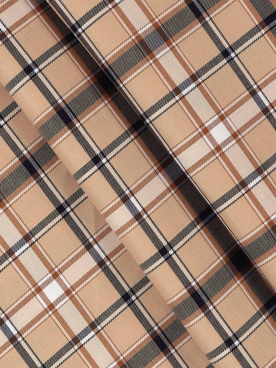 Giza Cotton Blend Checked Shirt Fabric Sandal Cascade - Image 2