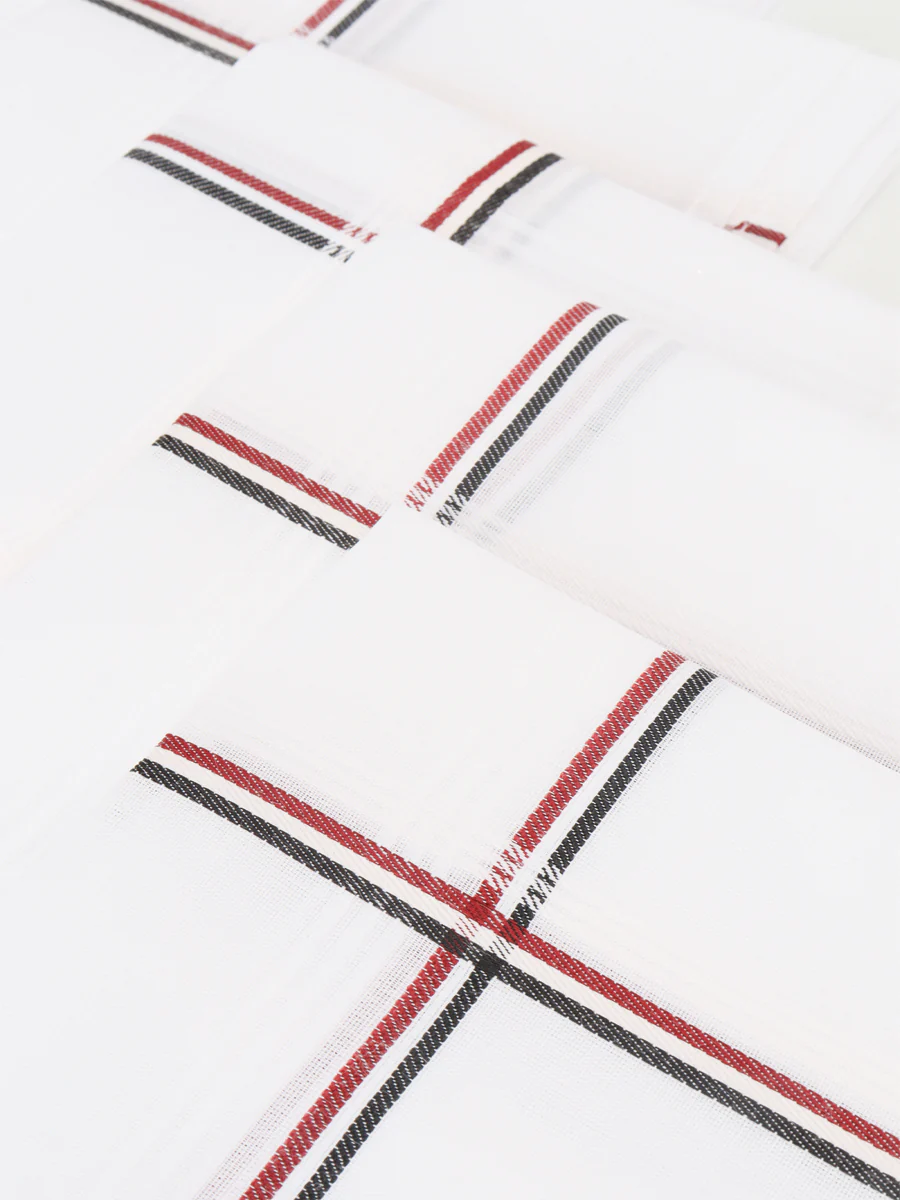 Good Feel ADMK Handkerchief White ( 5 PCs Pack ) - Image 3