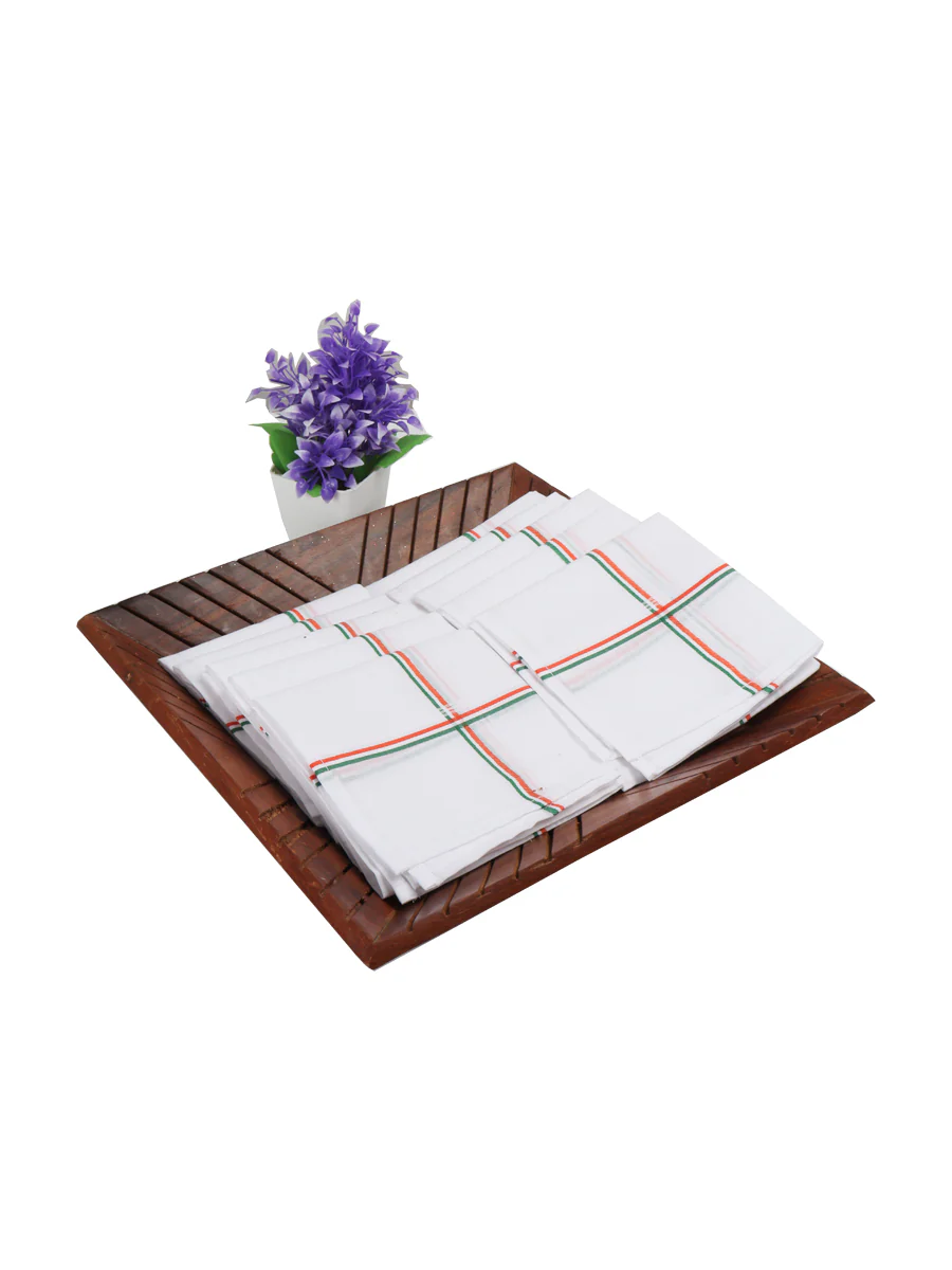 Good Feel Congress Handkerchief White ( 5 PCs Pack ) - Image 5
