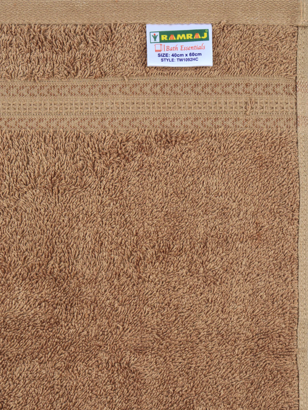 Highly Absorbent & Quick Dry Cotton Bamboo Terry Towel Set – Brown Hand, Face & Bath Towels (Pack of 3) - Image 6