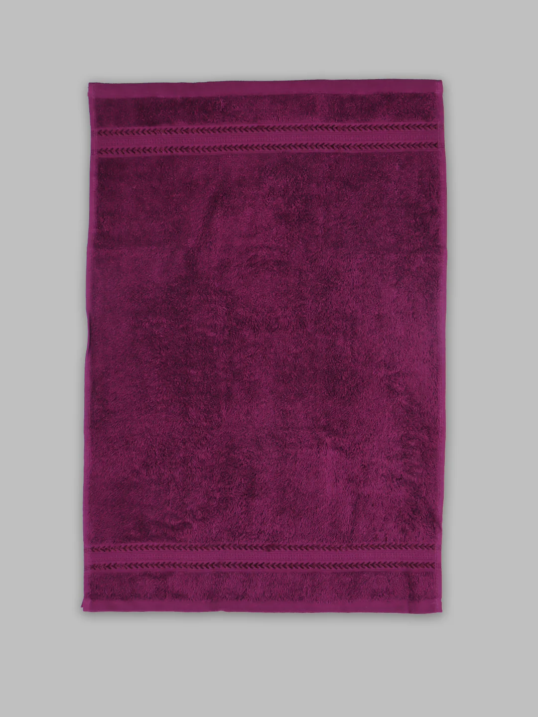 Highly Absorbent & Quick Dry Cotton Bamboo Terry Towel Set – Purple Hand, Face & Bath Towels (Pack of 3) - Image 5