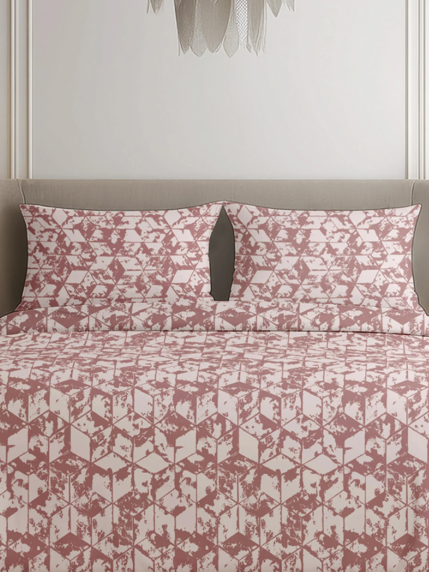 King Size Premium Cotton Bed Sheet & 2 Pillow Cover Set BBG01 - Image 2