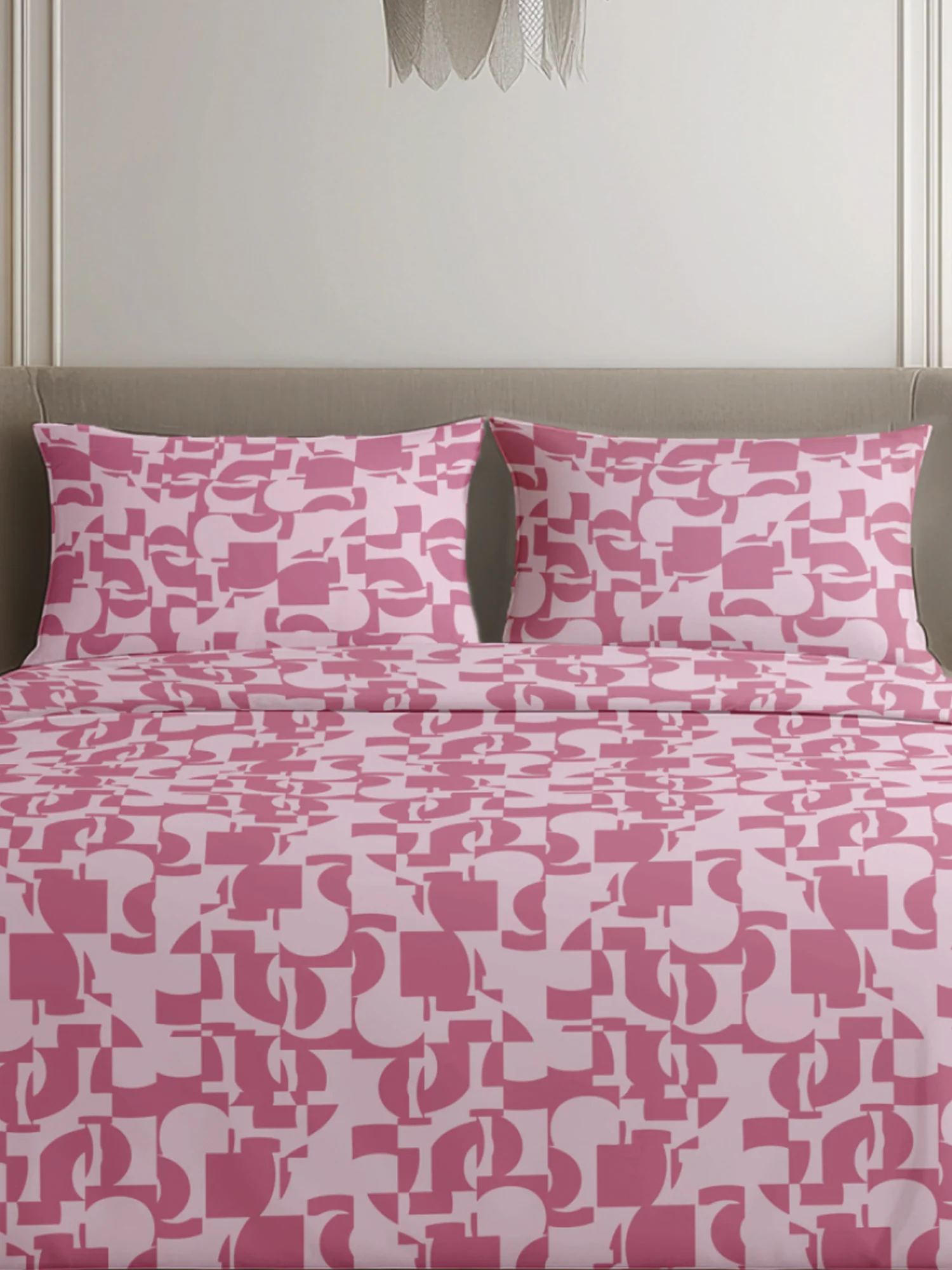King Size Premium Cotton Bed Sheet & 2 Pillow Cover Set BCM01 - Image 2