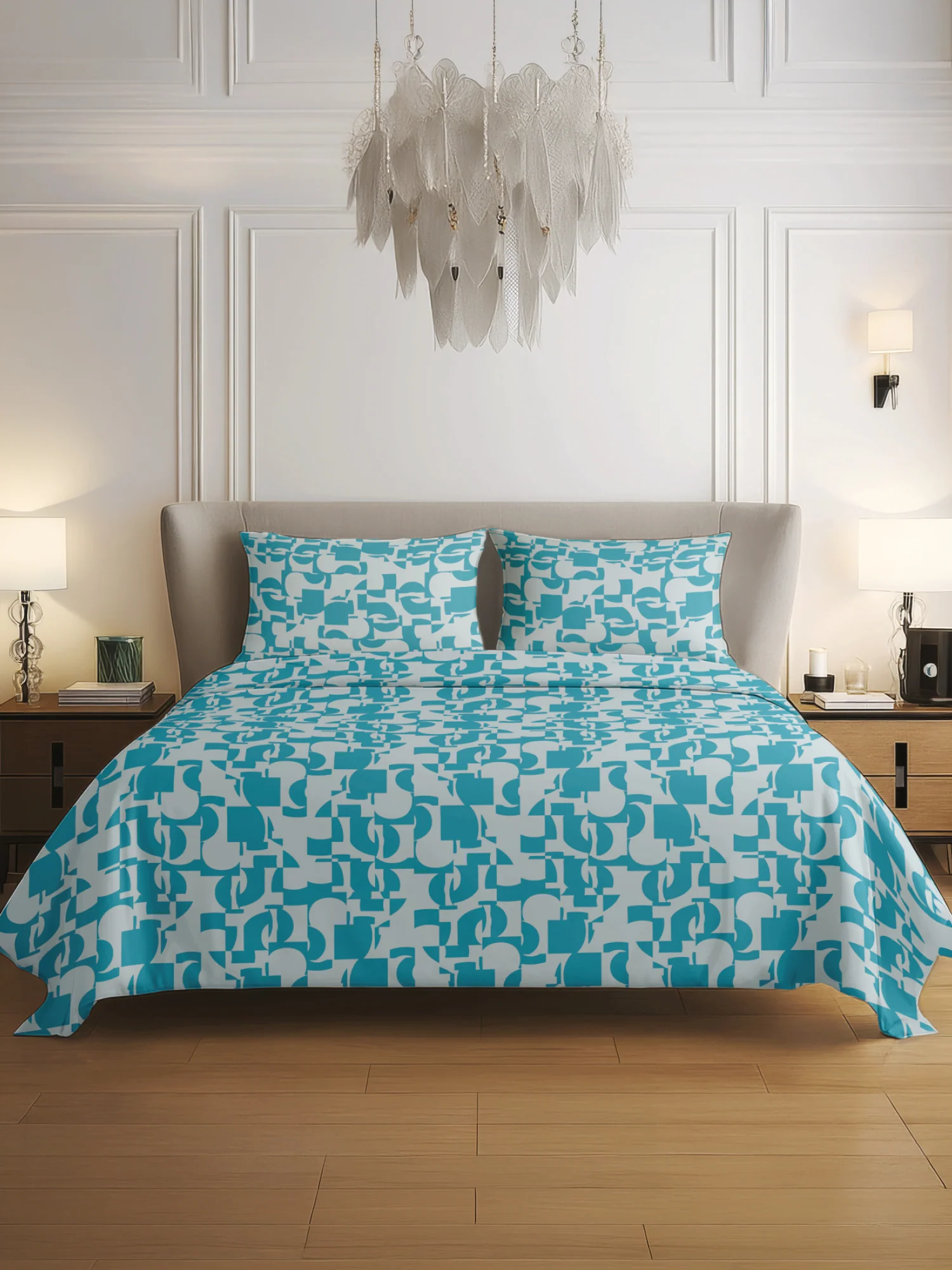 King Size Premium Cotton Bed Sheet & 2 Pillow Cover Set BCM02