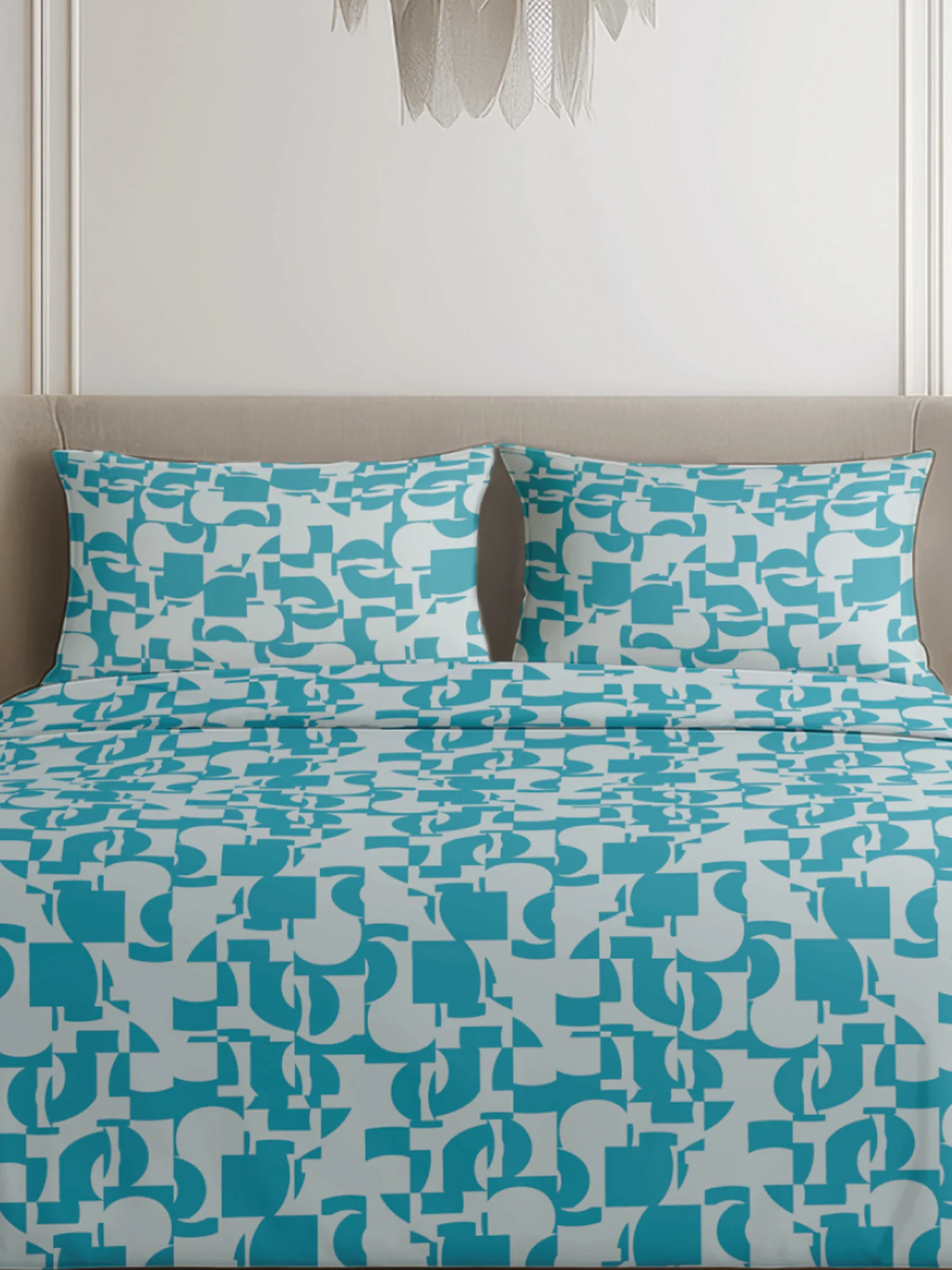 King Size Premium Cotton Bed Sheet & 2 Pillow Cover Set BCM02 - Image 2