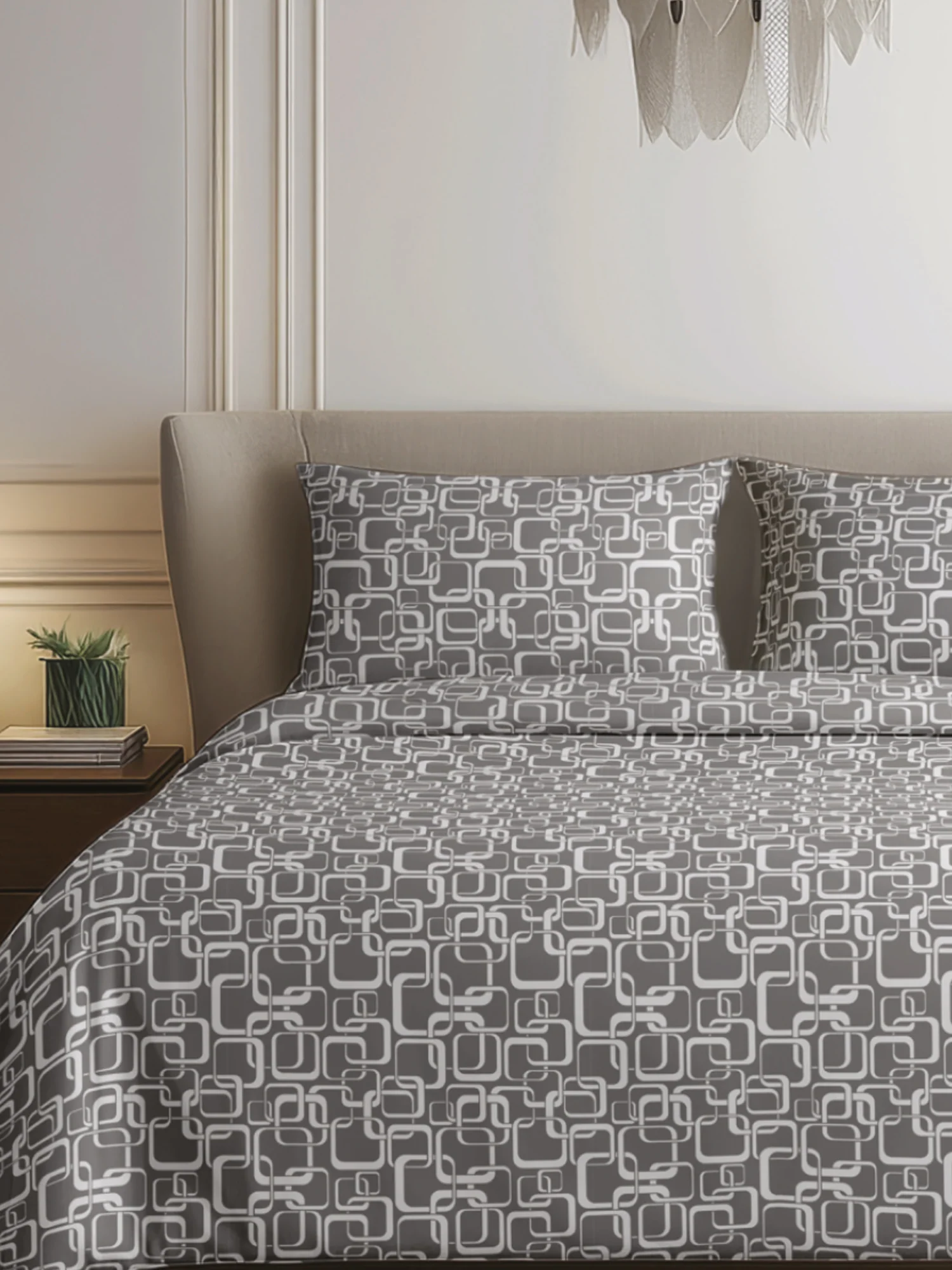 King Size Premium Cotton Bed Sheet & 2 Pillow Cover Set BSR02 - Image 2