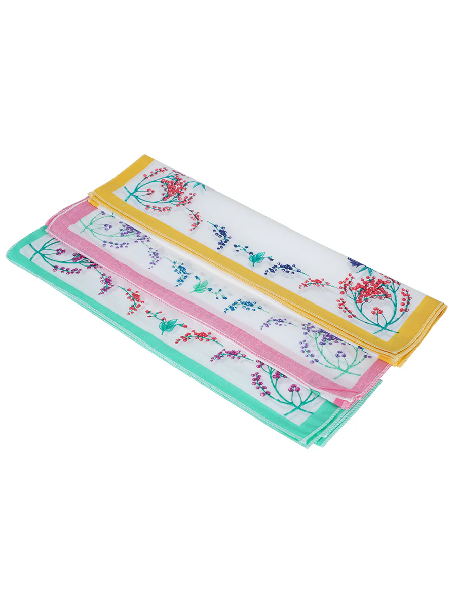 Ladies Hand Kerchief Pack of 6 - Image 3