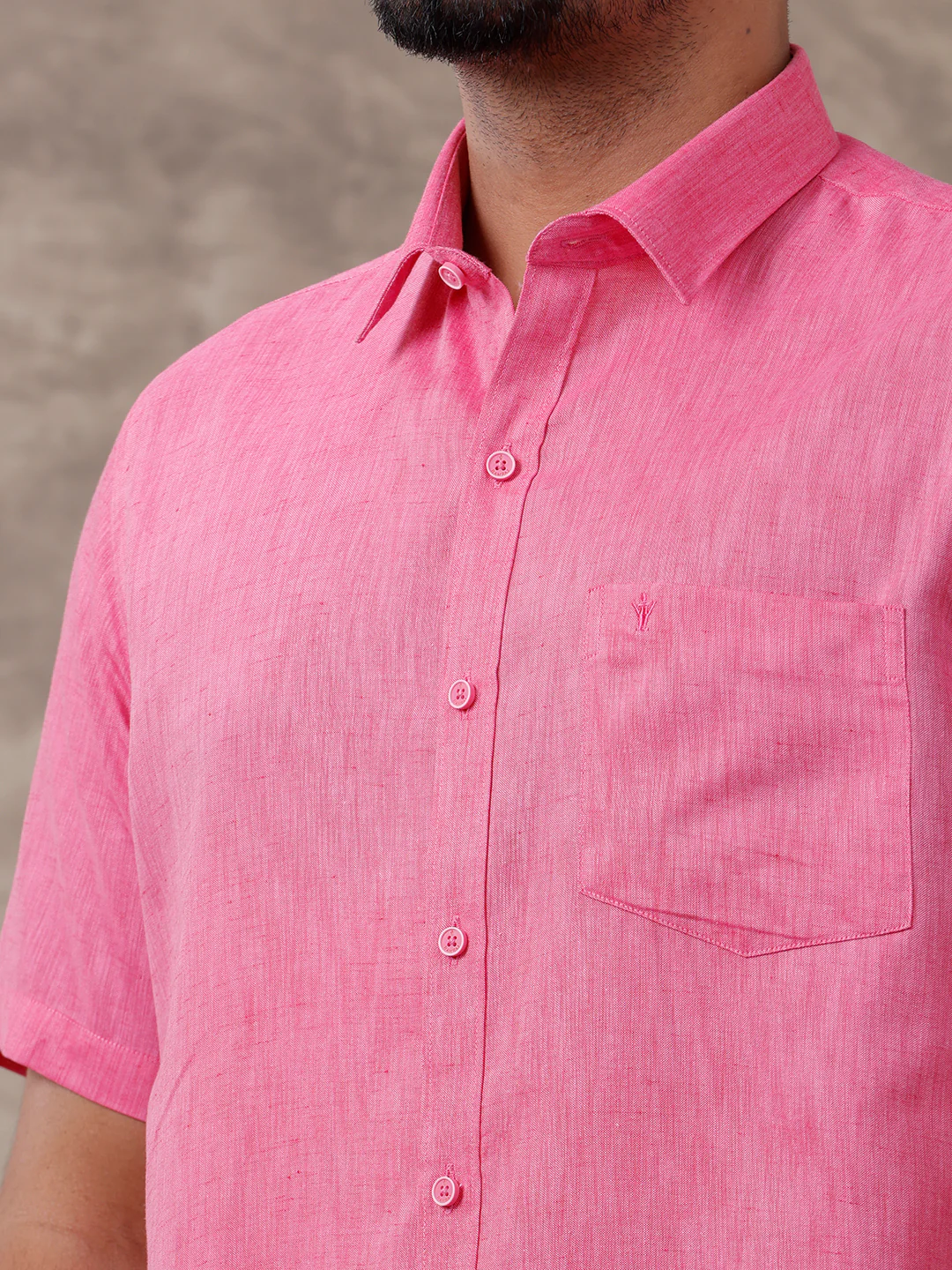 Like Father Like Son Half Sleeves Combo Set Pink - Image 8
