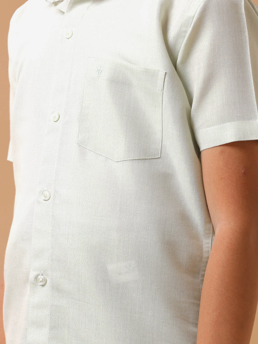 Like Father Like Son Tissue Dhoti & Shirt Combo Green - Image 8