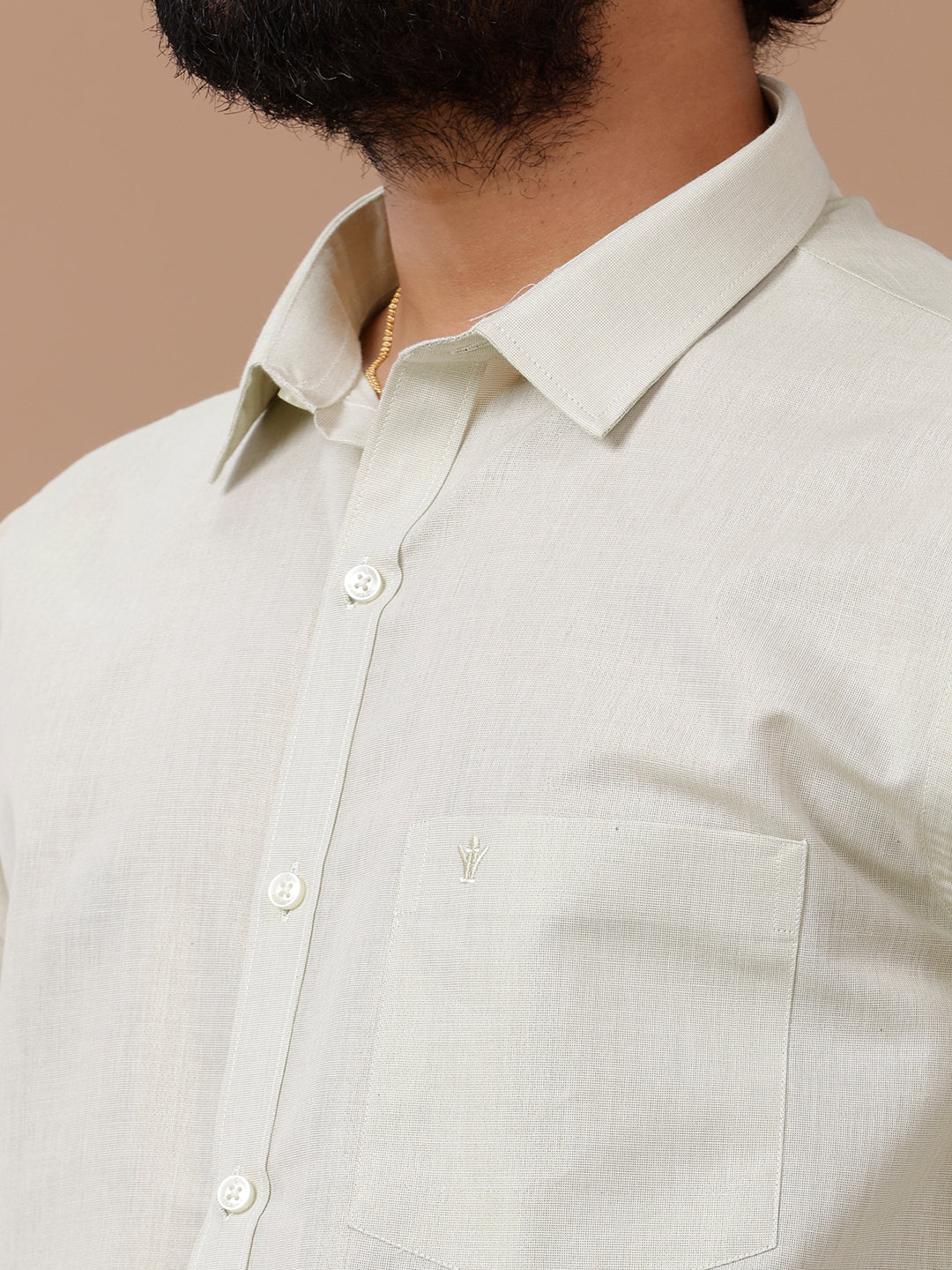 Like Father Like Son Tissue Dhoti & Shirt Combo Green - Image 9