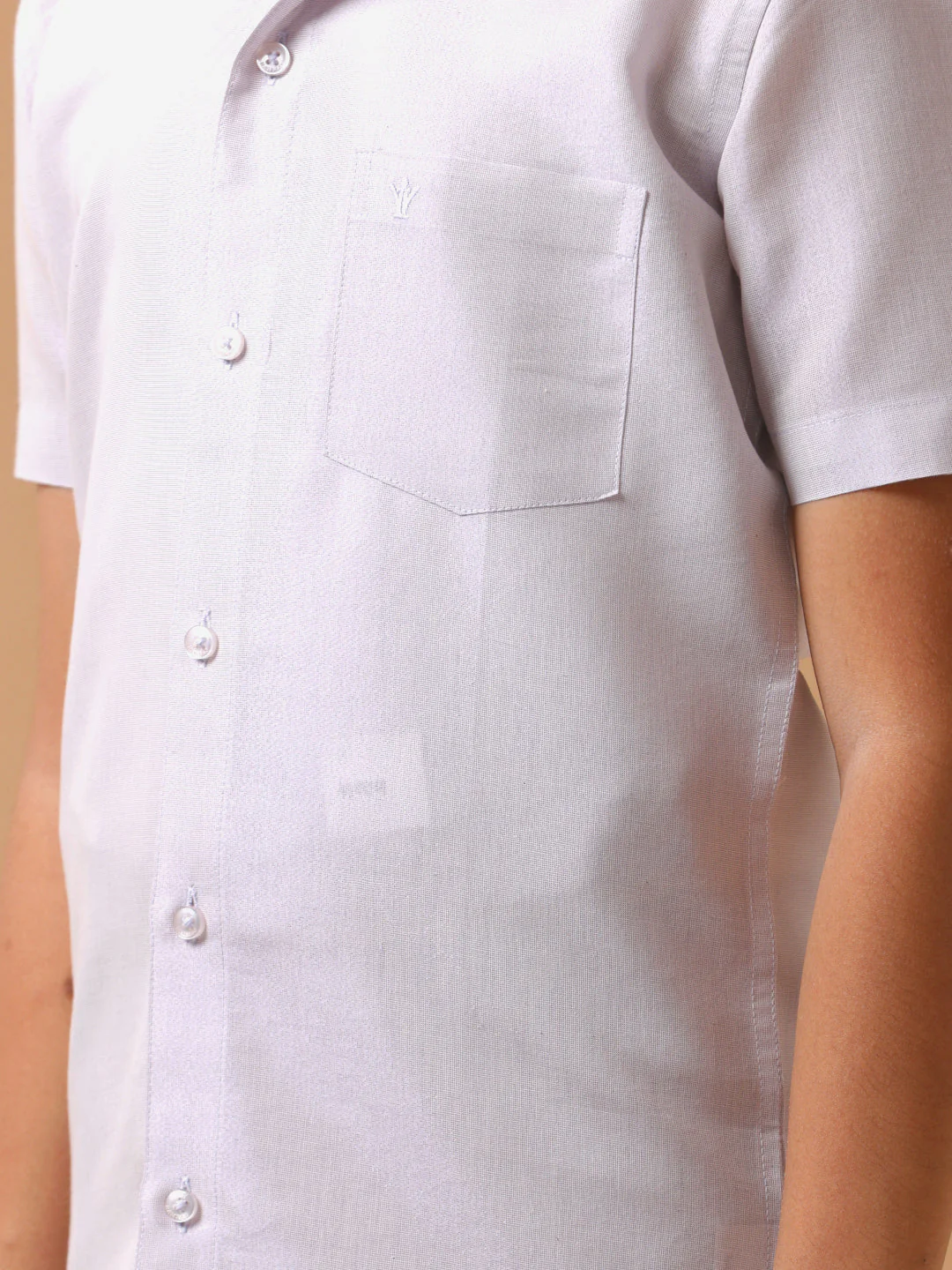 Like Father Like Son Tissue Dhoti & Shirt Combo Lavender - Image 9