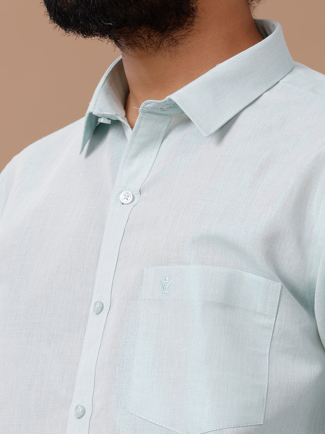 Like Father Like Son Tissue Dhoti & Shirt Combo Ramar Green - Image 8