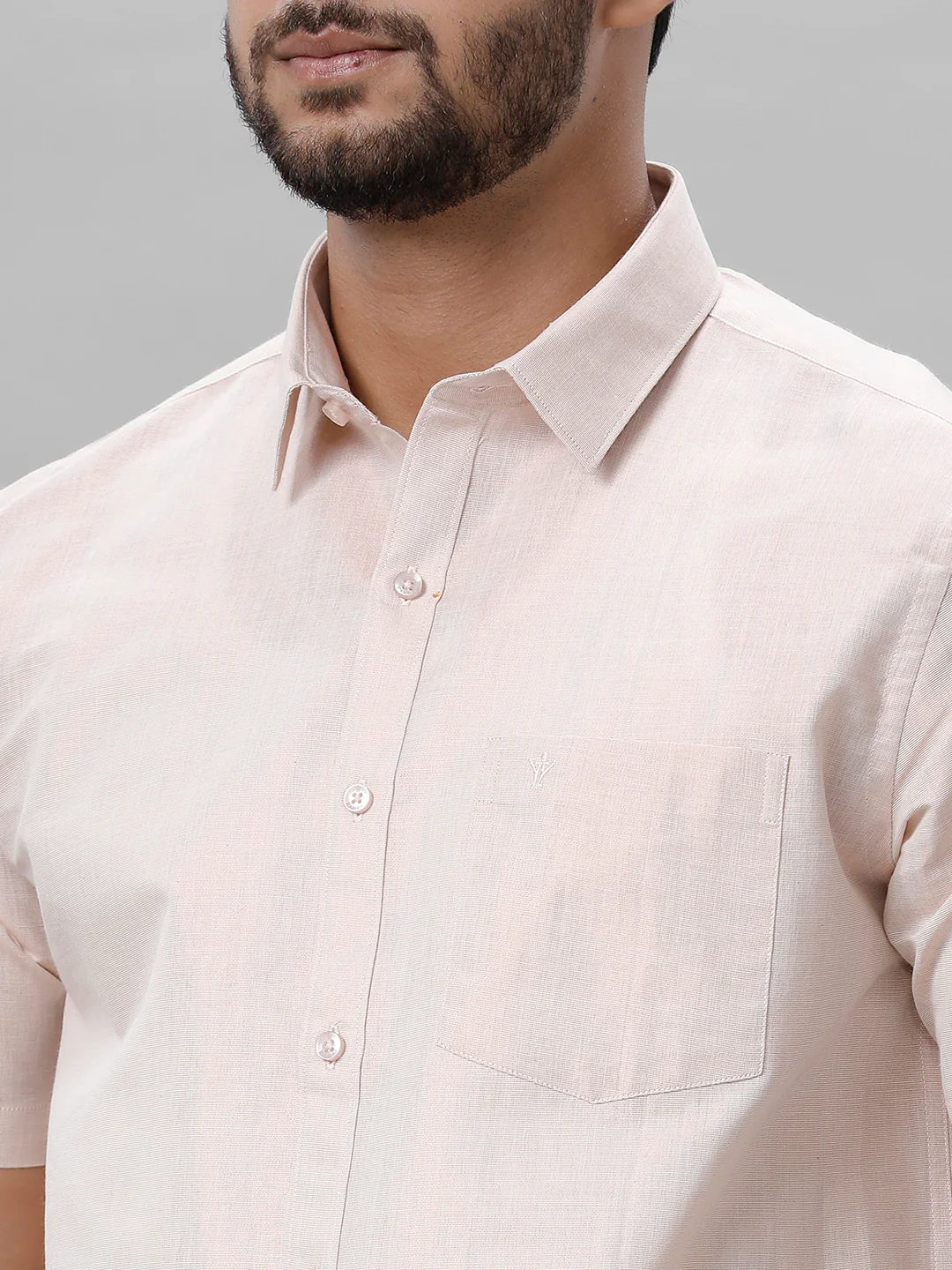 Like Father Like Son Tissue Half Sleeves Shirt & Dhoti Combo Copper - Image 7