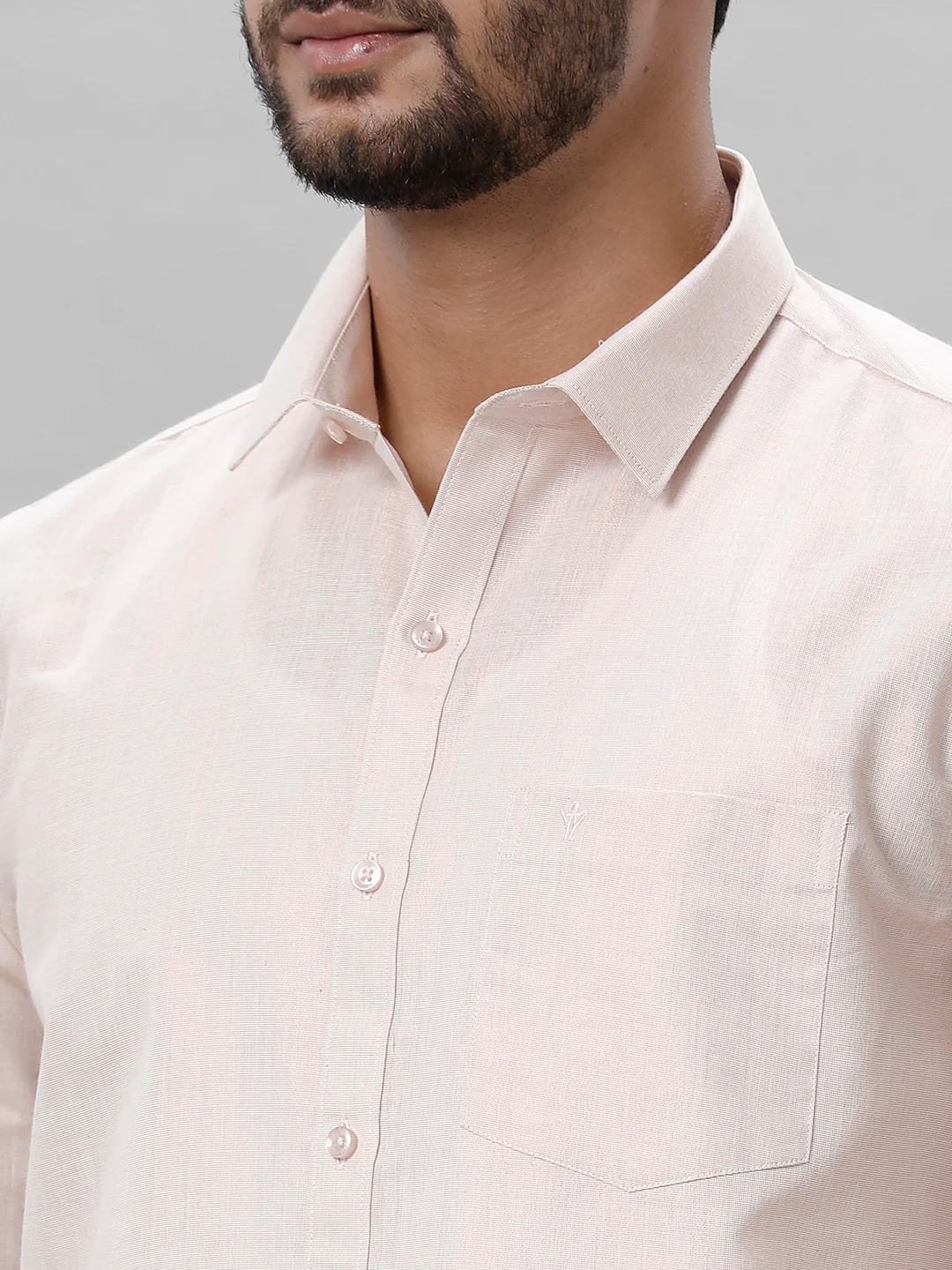 Like Father Like Son Tissue Shirt & Dhoti Combo Copper - Image 7