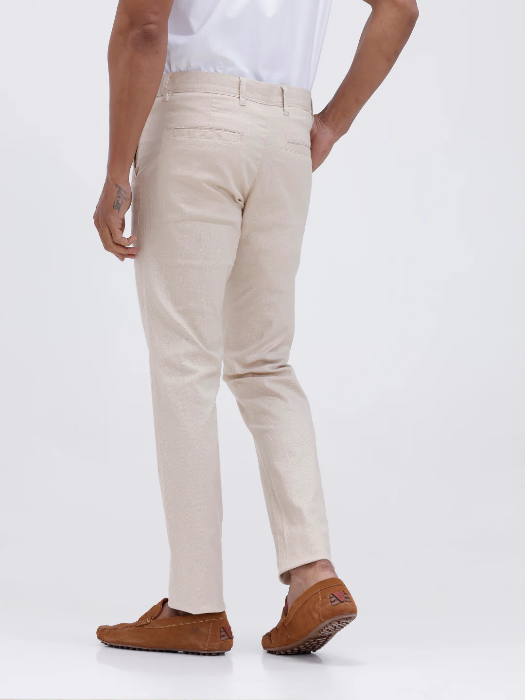 Linen Cotton Shirt and Beige Trousers Combo TR15501 - Image 8