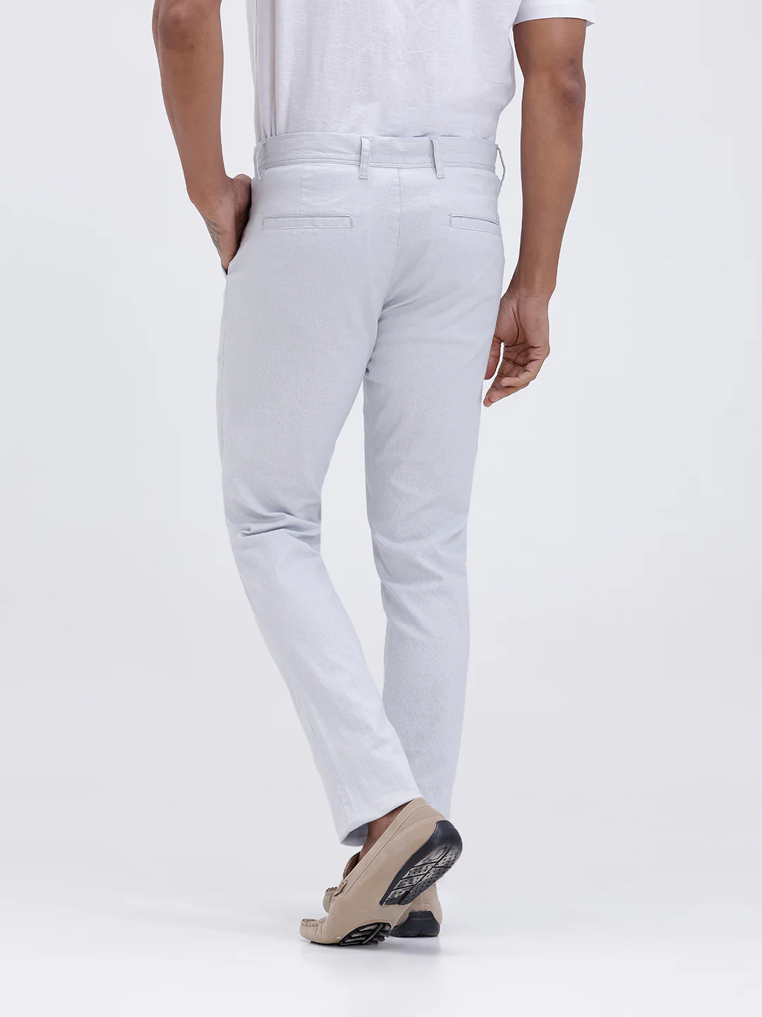 Linen Cotton Shirt and Light Blue Trousers Combo TR15502 - Image 5