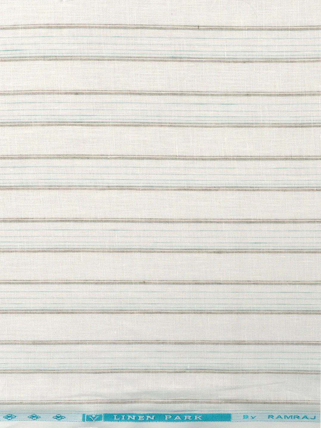 Linen Rich OffWhite Stripes Shirt Fabric Prime - Image 3