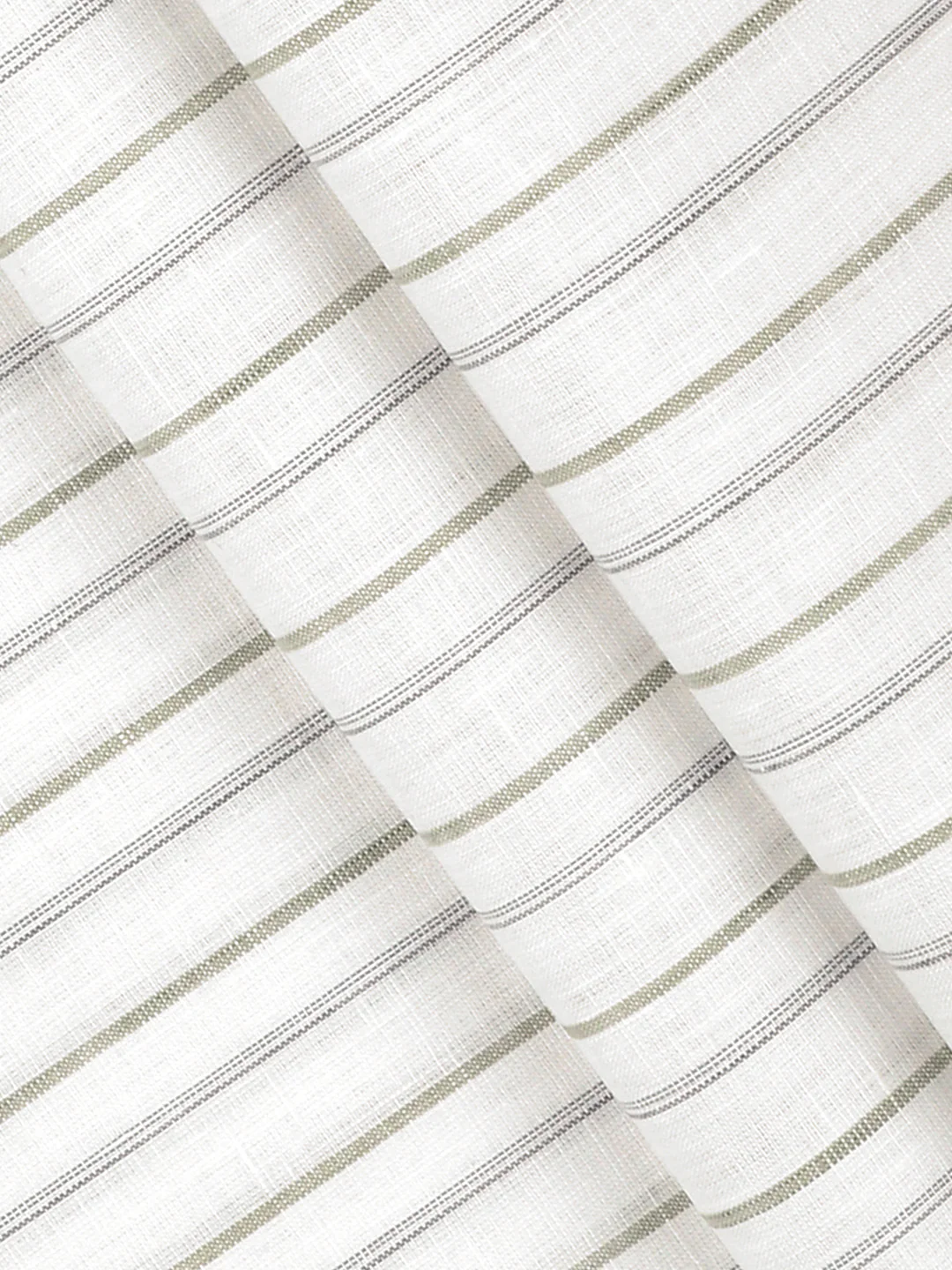 Linen Rich OffWhite Stripes Shirt Fabric Prime - Image 2