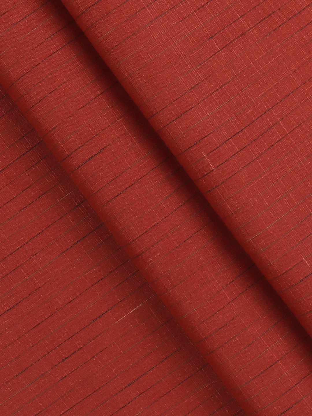 Linen Rich Persian Red Stripes Shirt Fabric Prime - Image 2